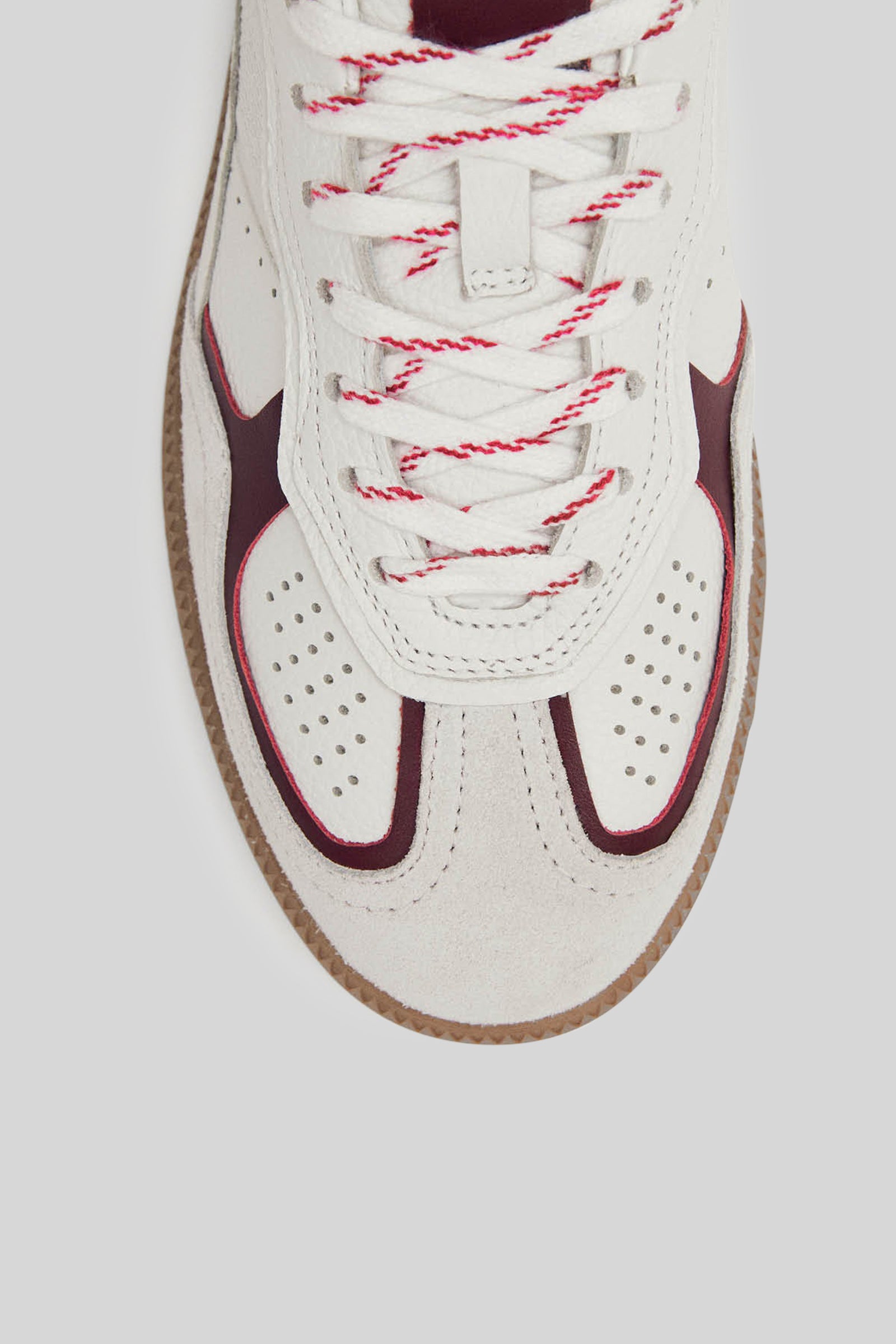 alohas Alohas Sneaker Tb.490 Rife In Pelle Bianco/bordeaux Donna, view 2