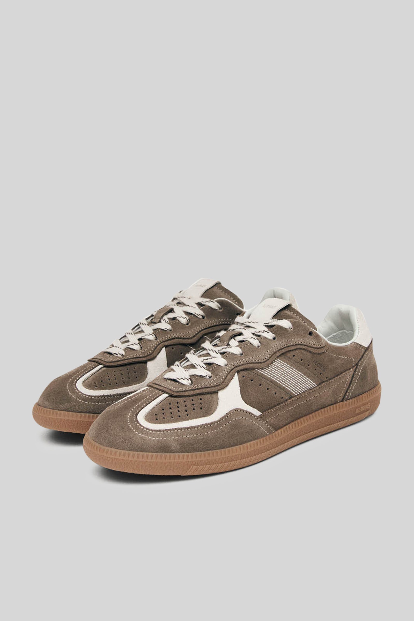 alohas Alohas Sneaker Tb.490 Rife In Pelle Taupe Donna, view 2