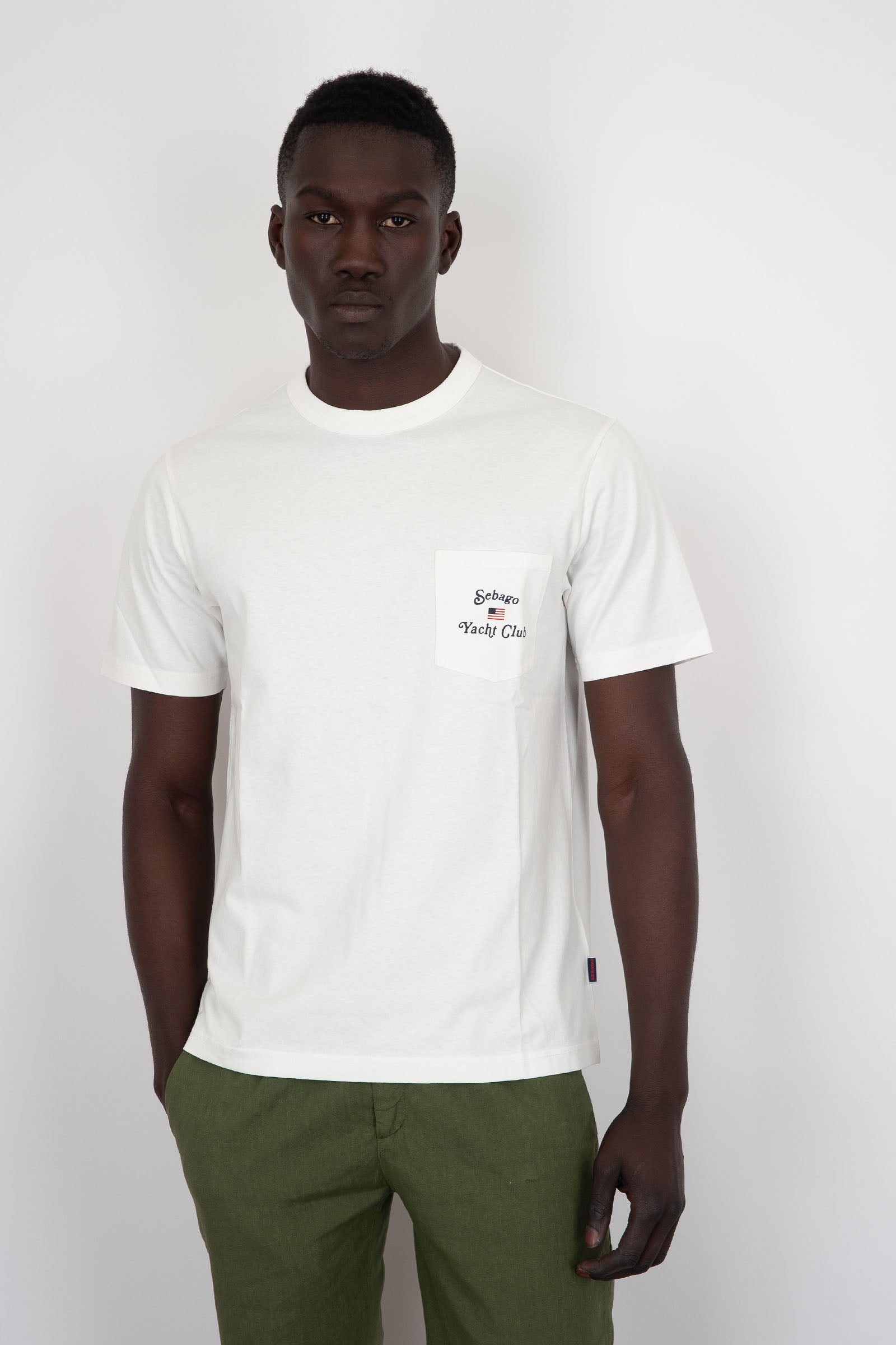 sebago Sebago T-shirt Howland Bianco Off Uomo, view 2