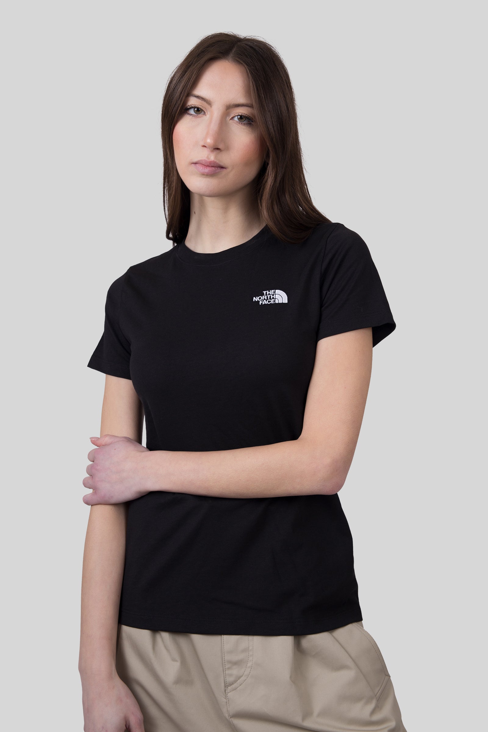 The North Face The North Face T-shirt W Evolution Simple Dome Slim Nero Donna, view 2