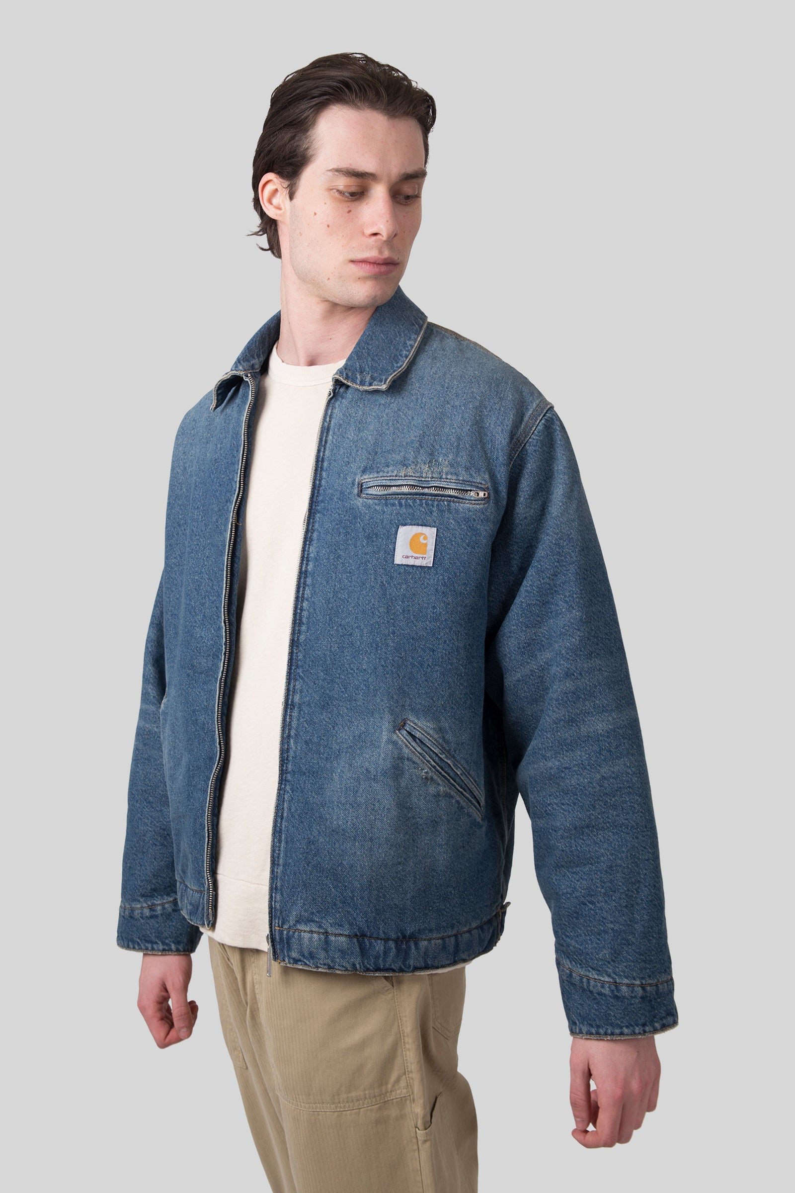Carhartt WIP Carhartt Wip Og Detroit Jacket Blu Chiaro Uomo