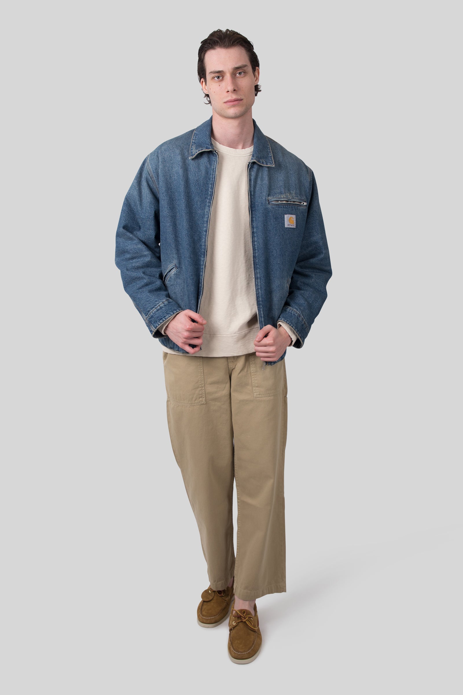 Carhartt WIP Carhartt Wip Og Detroit Jacket Blu Chiaro Uomo, view 2