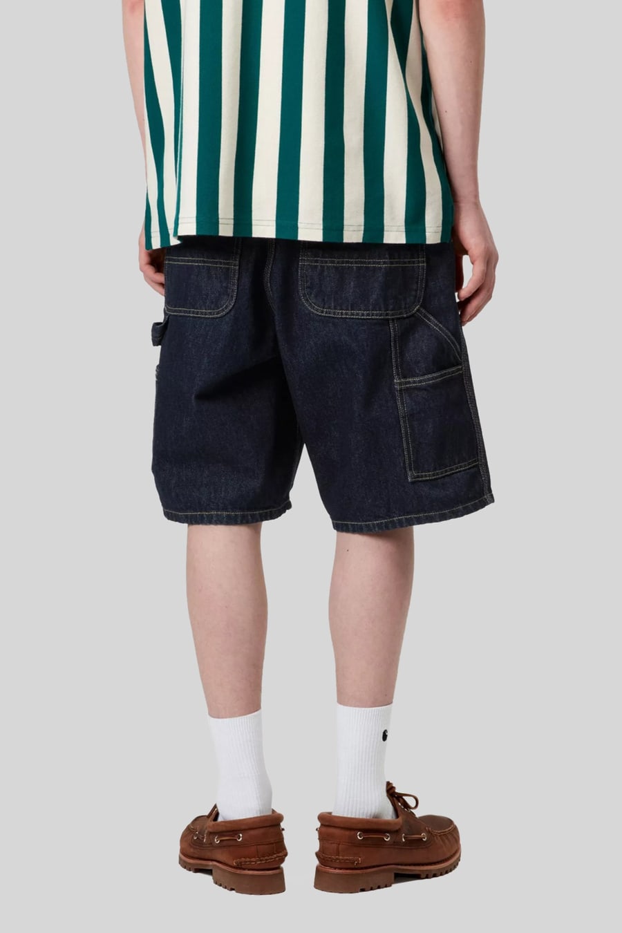 Carhartt WIP Carhartt Wip Single Knee Short Blu Scuro Uomo, view 2