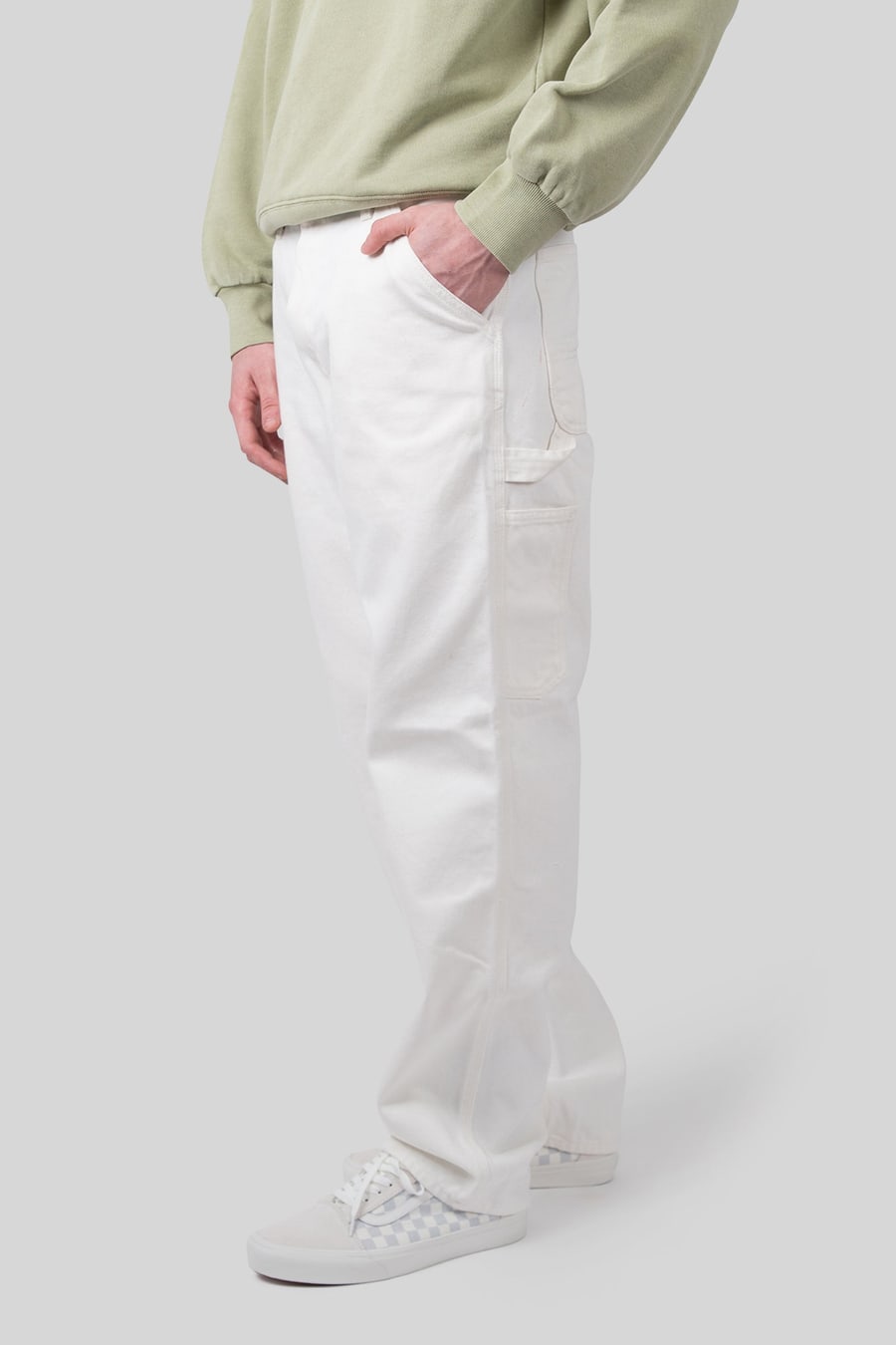Carhartt WIP Carhartt Wip Single Knee Pant Bianco Uomo