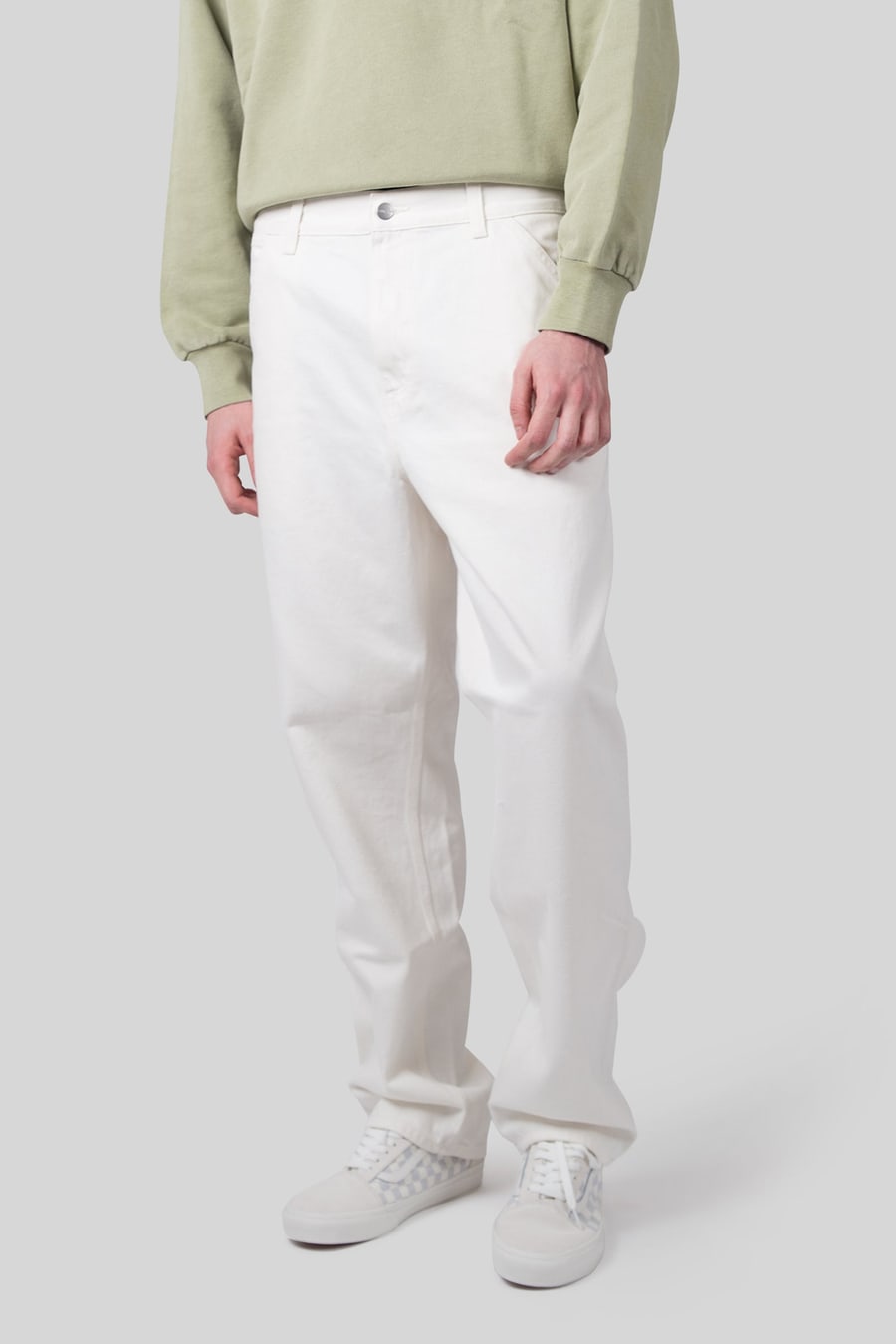 Carhartt WIP Carhartt Wip Single Knee Pant Bianco Uomo, view 3