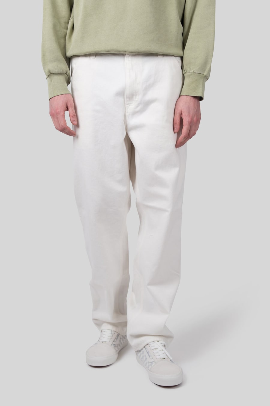 Carhartt WIP Carhartt Wip Single Knee Pant Bianco Uomo, view 6