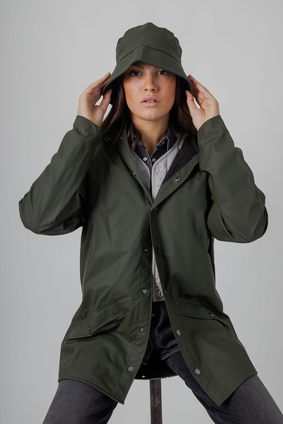 rains Rains Jacket Verde Donna