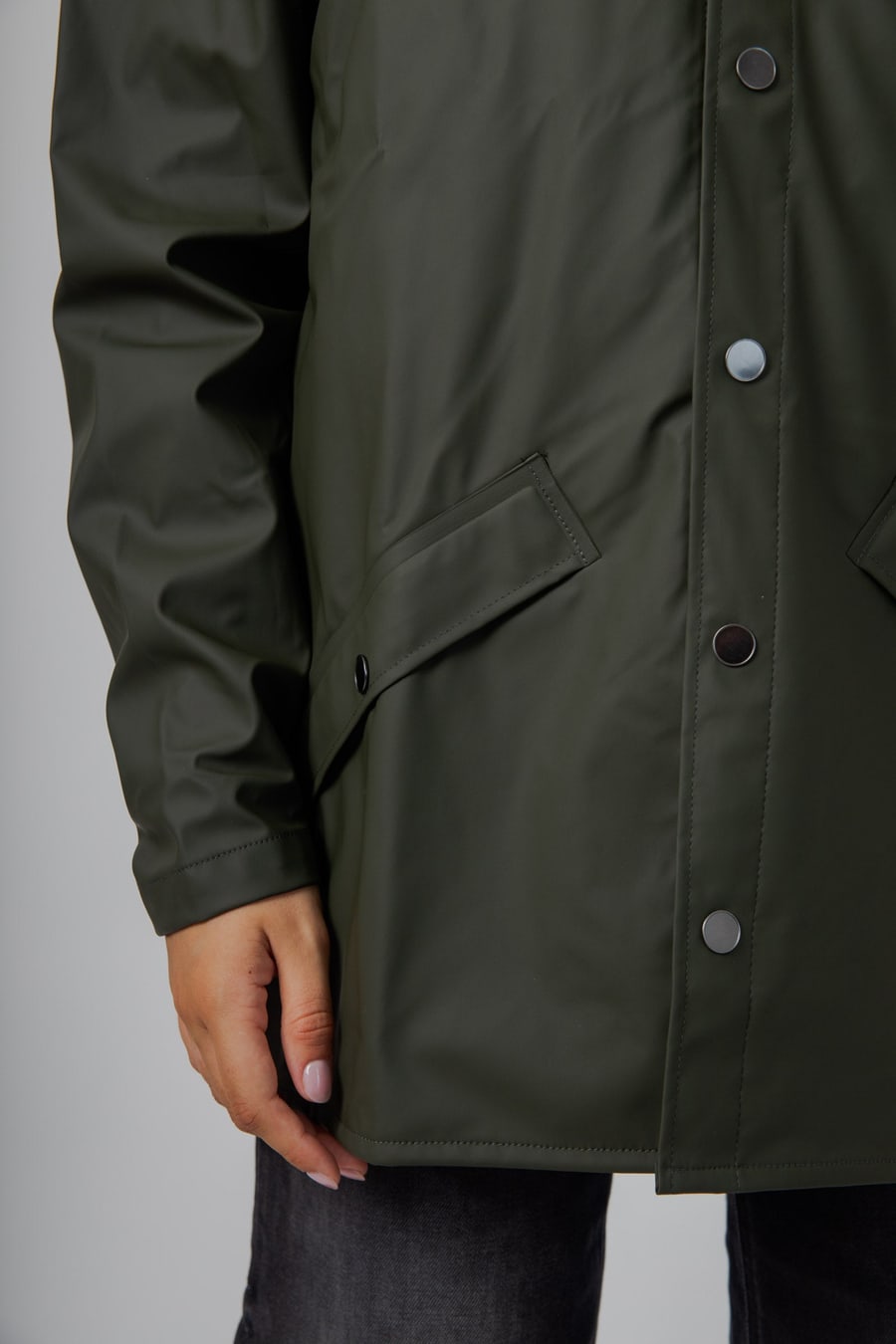 rains Rains Jacket Verde Donna, view 7