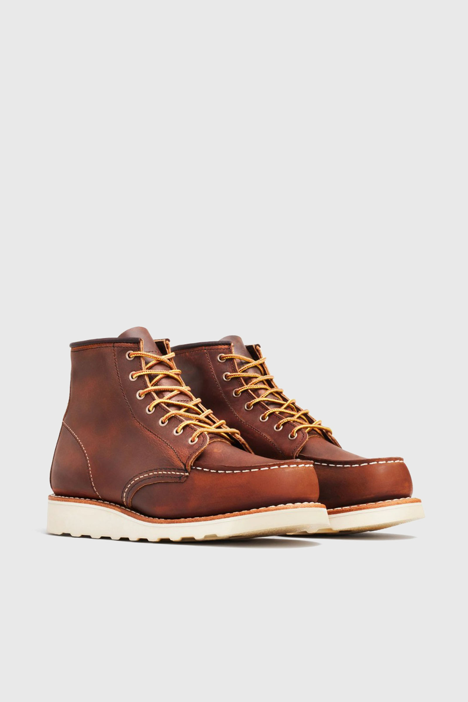 red wing Red Wing Stivaletto 6-inch Classic Moc Toe In Pelle Copper Rough & Tough Marrone Donna, view 2