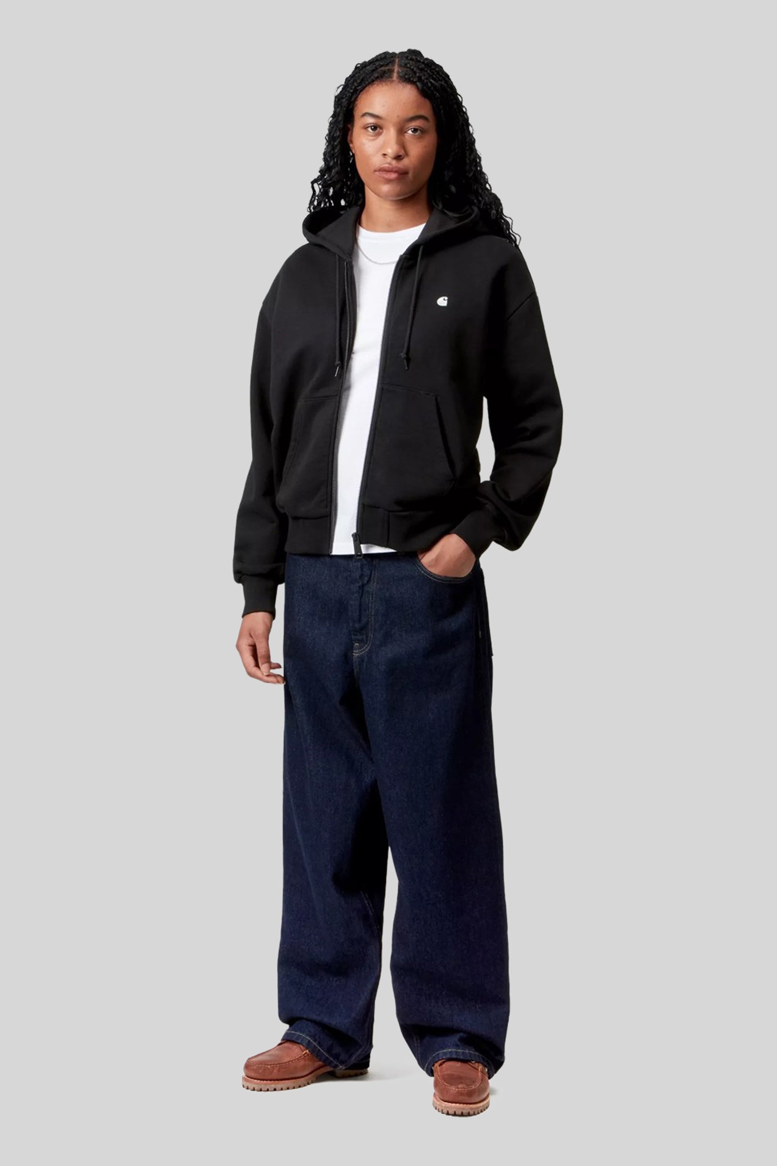 Carhartt WIP Carhartt Wip W' Hooded Casey Jacket Nero Donna, view 2