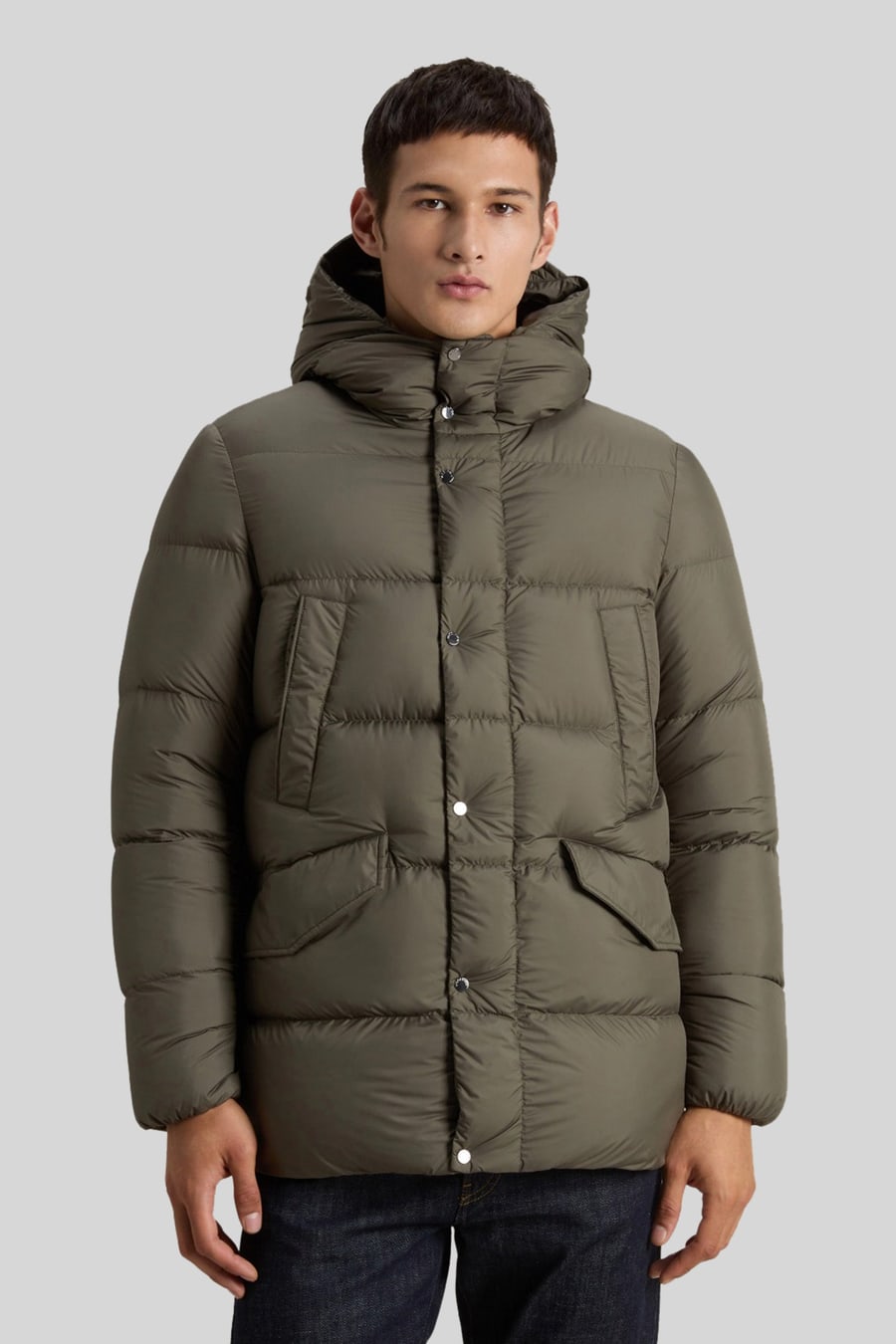 Woolrich Woolrich Cloud Davis Parka Verde Uomo, view 2
