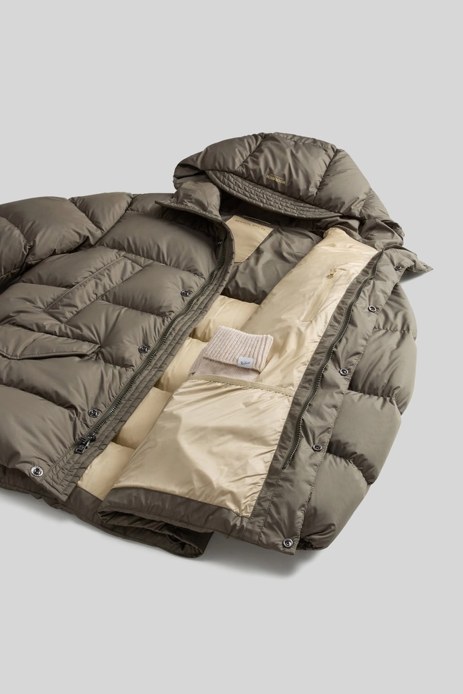 Woolrich Woolrich Cloud Davis Parka Verde Uomo, view 6