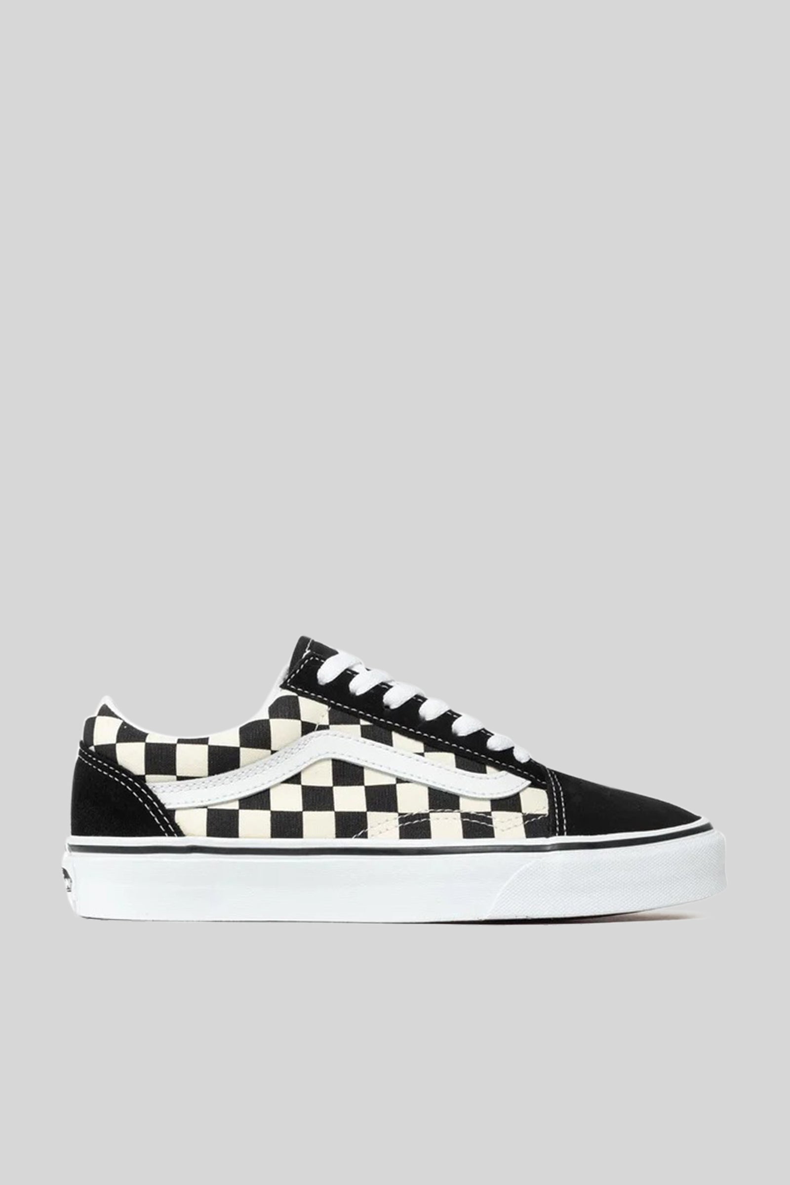 vans "off the wall" Vans "off The Wall" Sneaker Old Skool Primary Check Bianco/nero Unisex