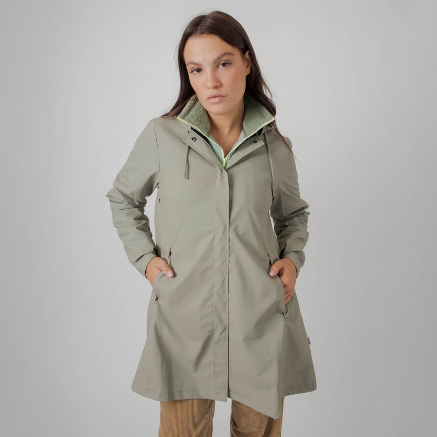 rains Rains A-line Jacket Verde Chiaro Donna, view 7