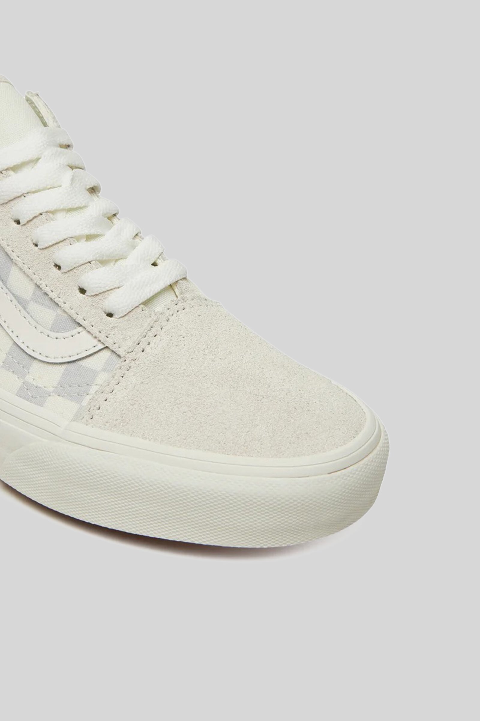vans "off the wall" Vans "off The Wall" Sneaker Old Skool Checkboard Grigio Chiaro Unisex, view 2