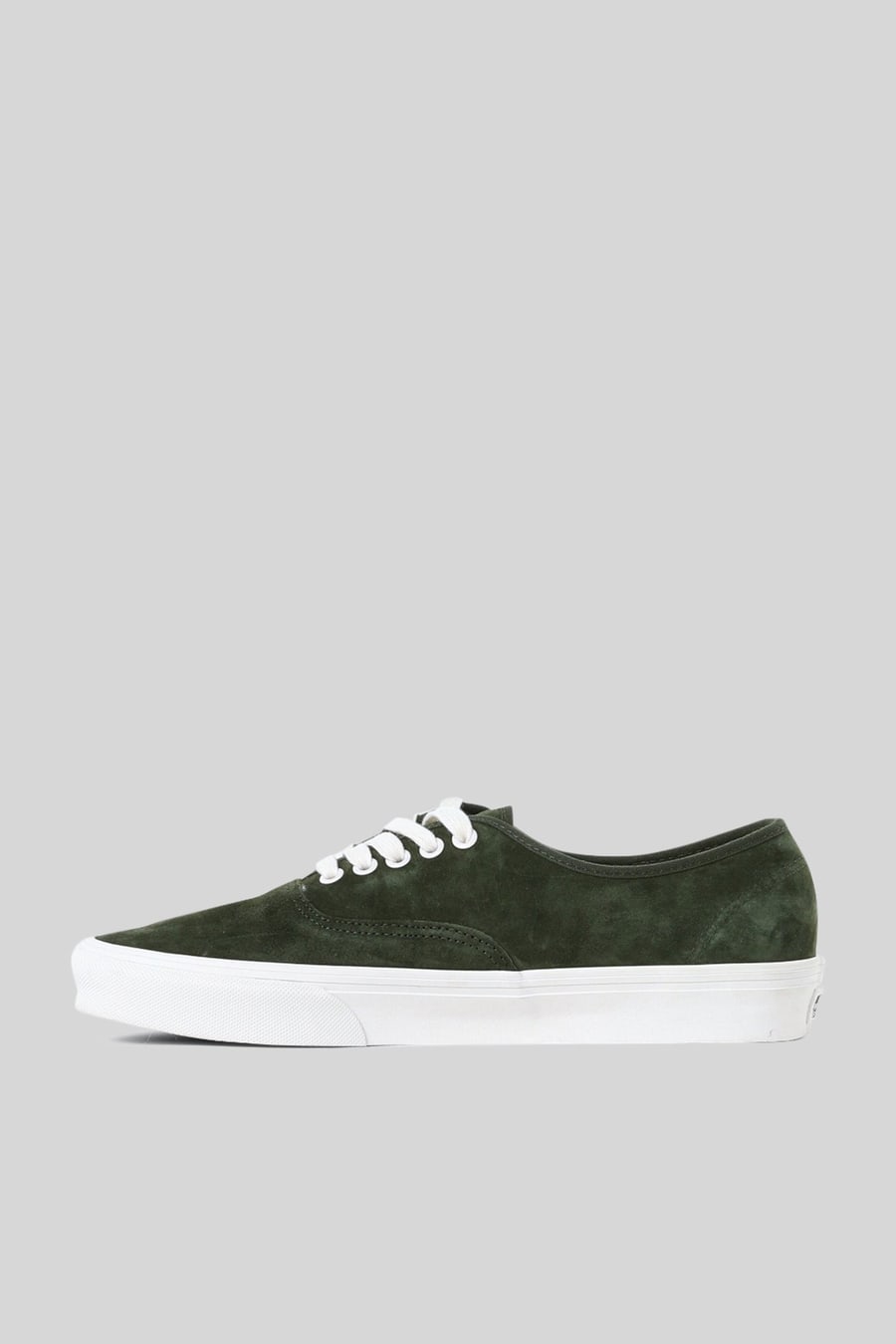 vans "off the wall" Vans "off The Wall" Sneaker Authentic Pig Suede Verde Uomo, view 6