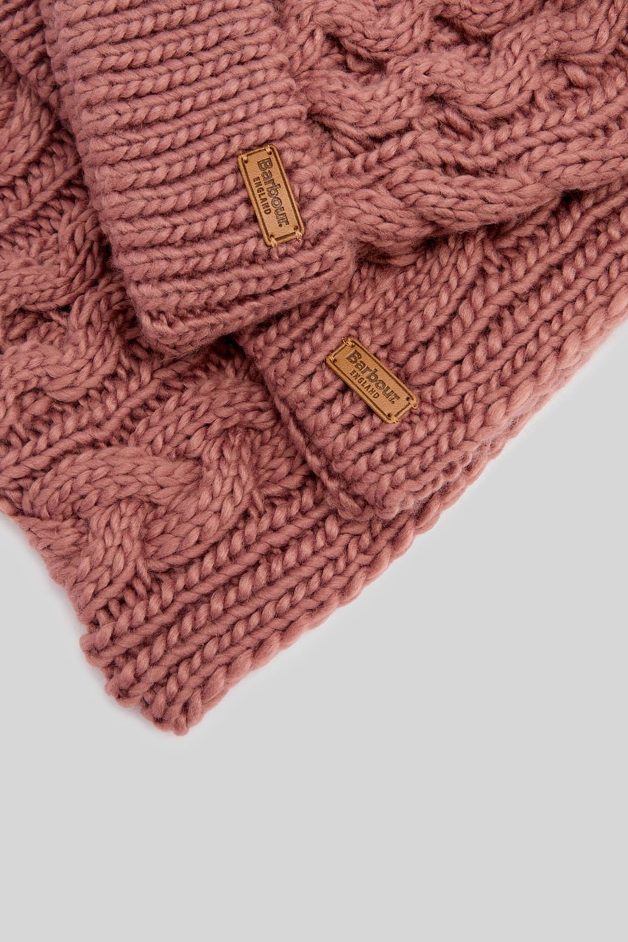 barbour Barbour Set Cappello E Sciarpa Penshaw Rosa Antico Donna, view 5