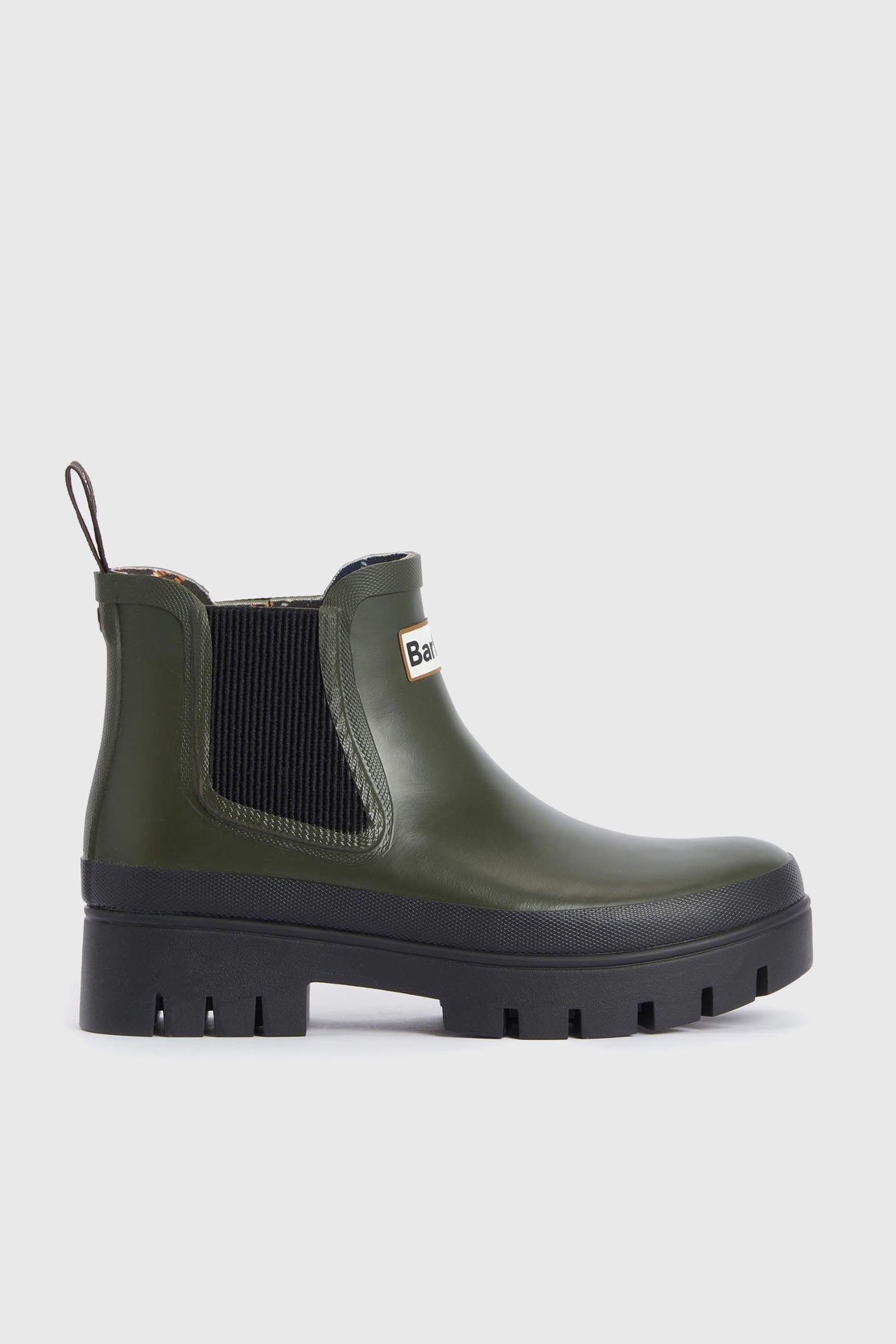 barbour Barbour Chelsea Welly Boot Halton Verde Oliva Donna
