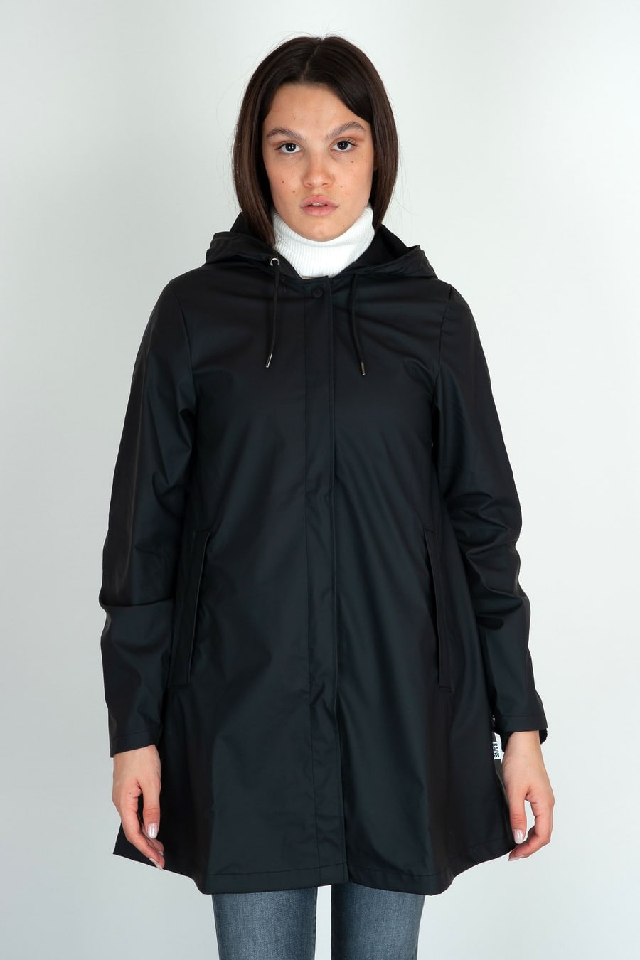rains Rains A-line W Jacket Nero Donna
