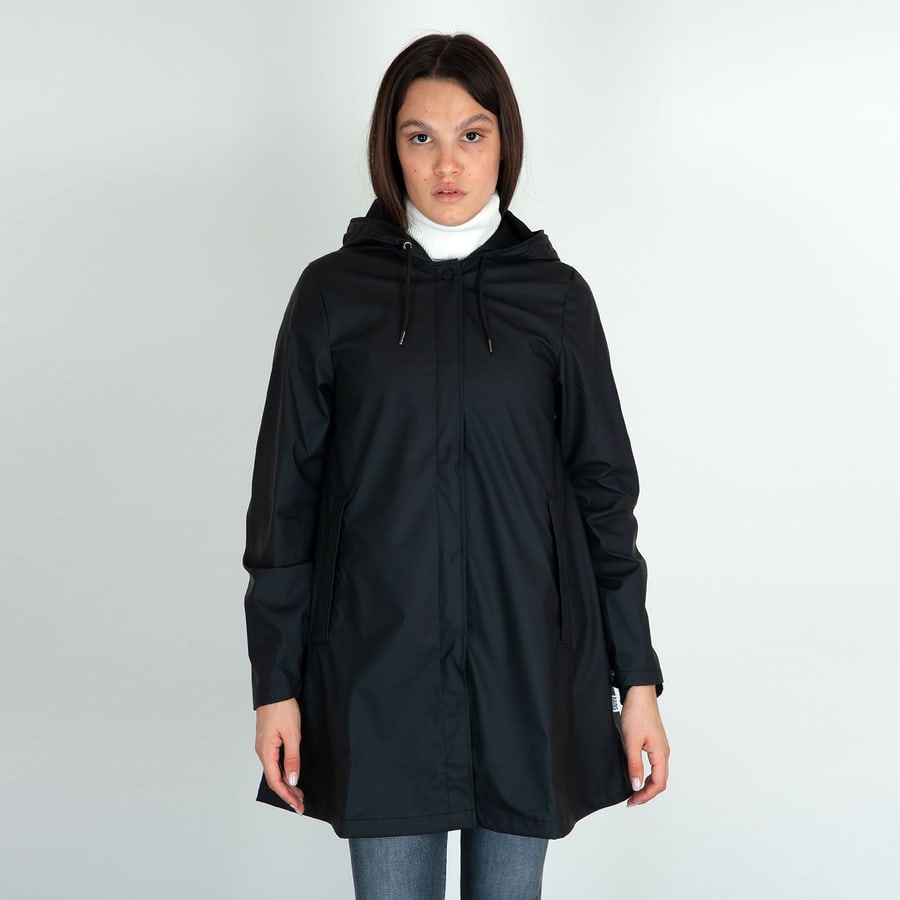 rains Rains A-line W Jacket Nero Donna, view 7