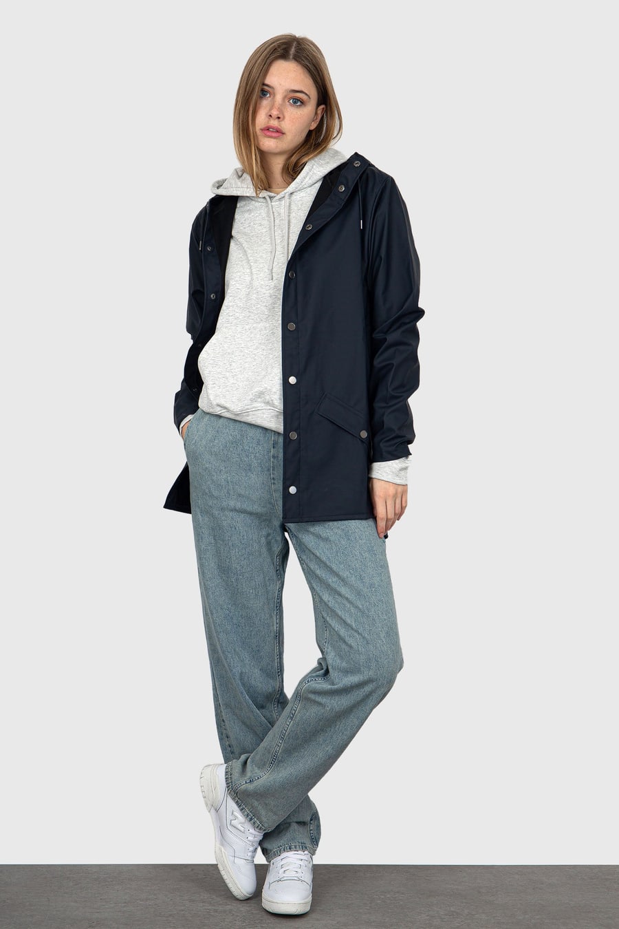 rains Rains Jacket Blu Navy Donna, view 2