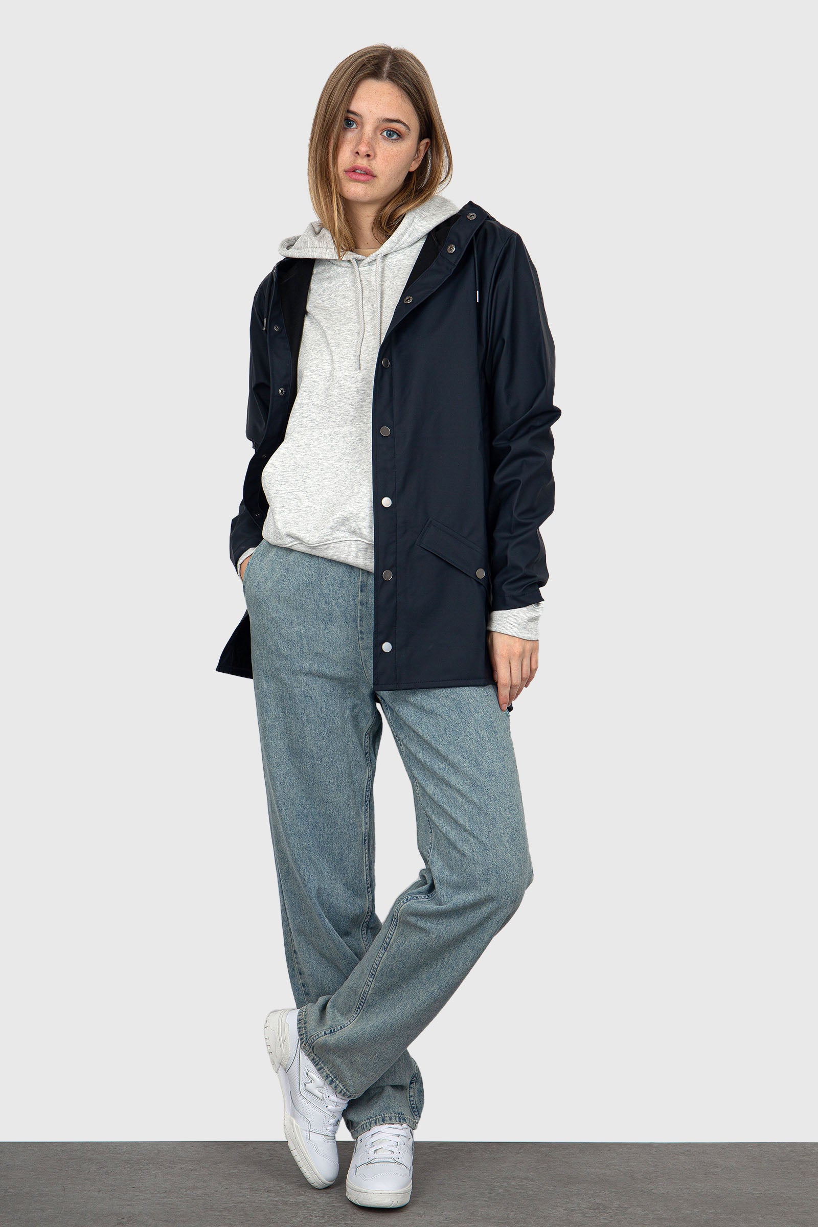 rains Rains Jacket Blu Navy Donna, view 2