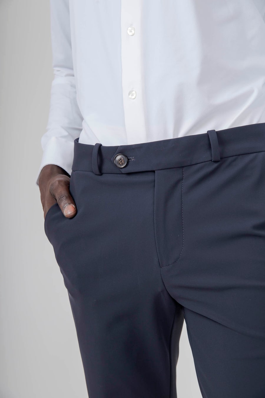 rrd Rrd Pantalone Surflex Chino Blu Scuro Uomo, view 4