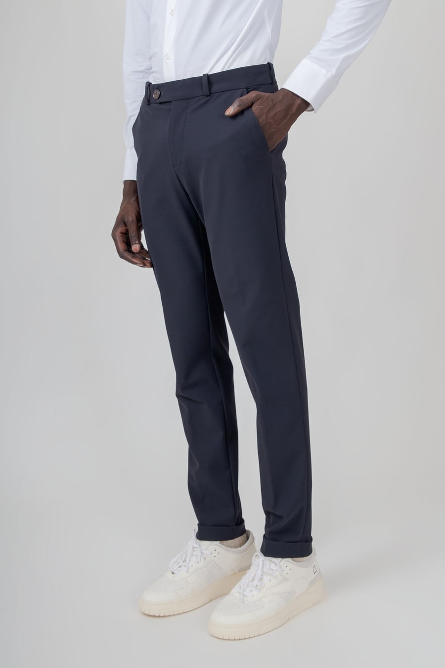 rrd Rrd Pantalone Surflex Chino Blu Scuro Uomo, view 5