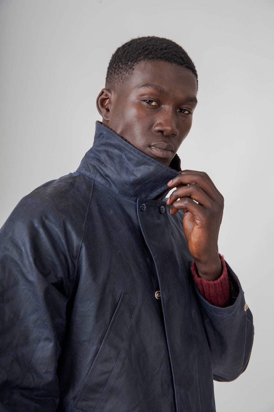 manifattura ceccarelli Manifattura Ceccarelli Rain Caban Blu Navy Uomo, view 4