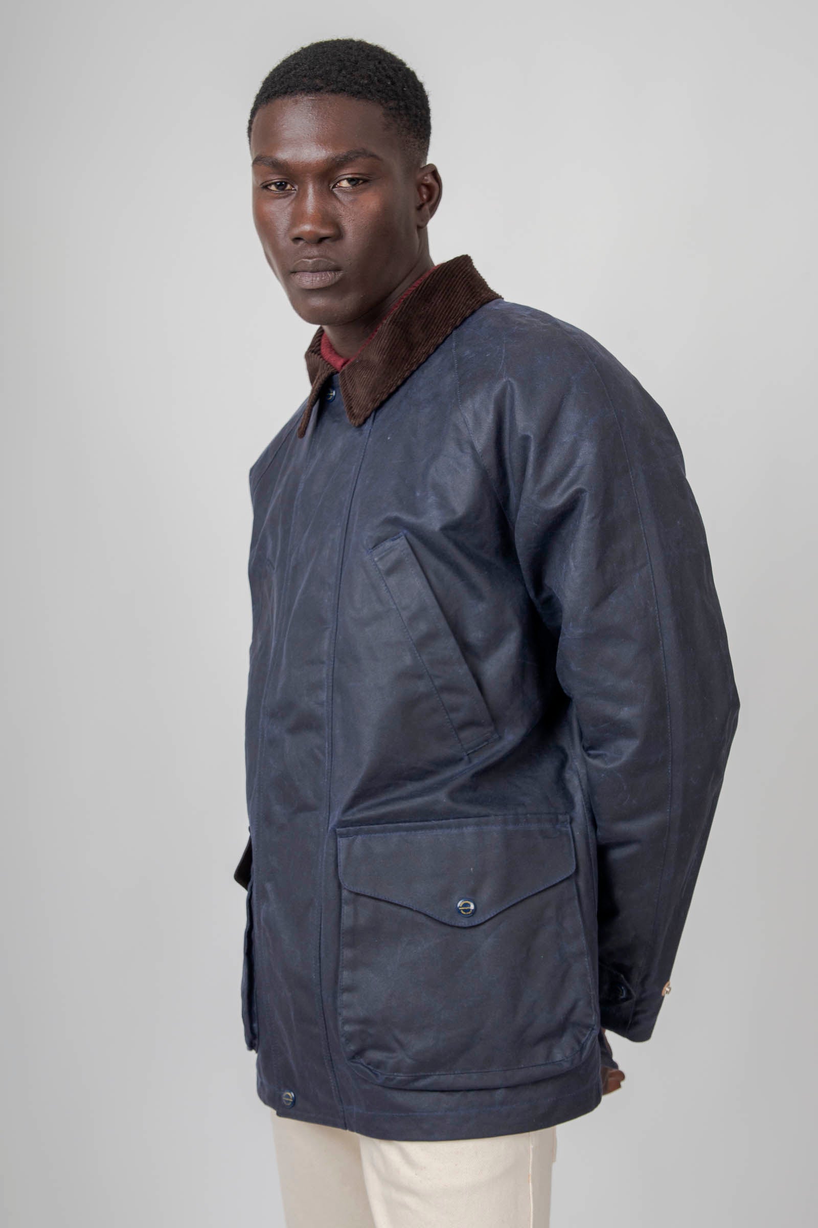 manifattura ceccarelli Manifattura Ceccarelli Rain Caban Blu Navy Uomo, view 2