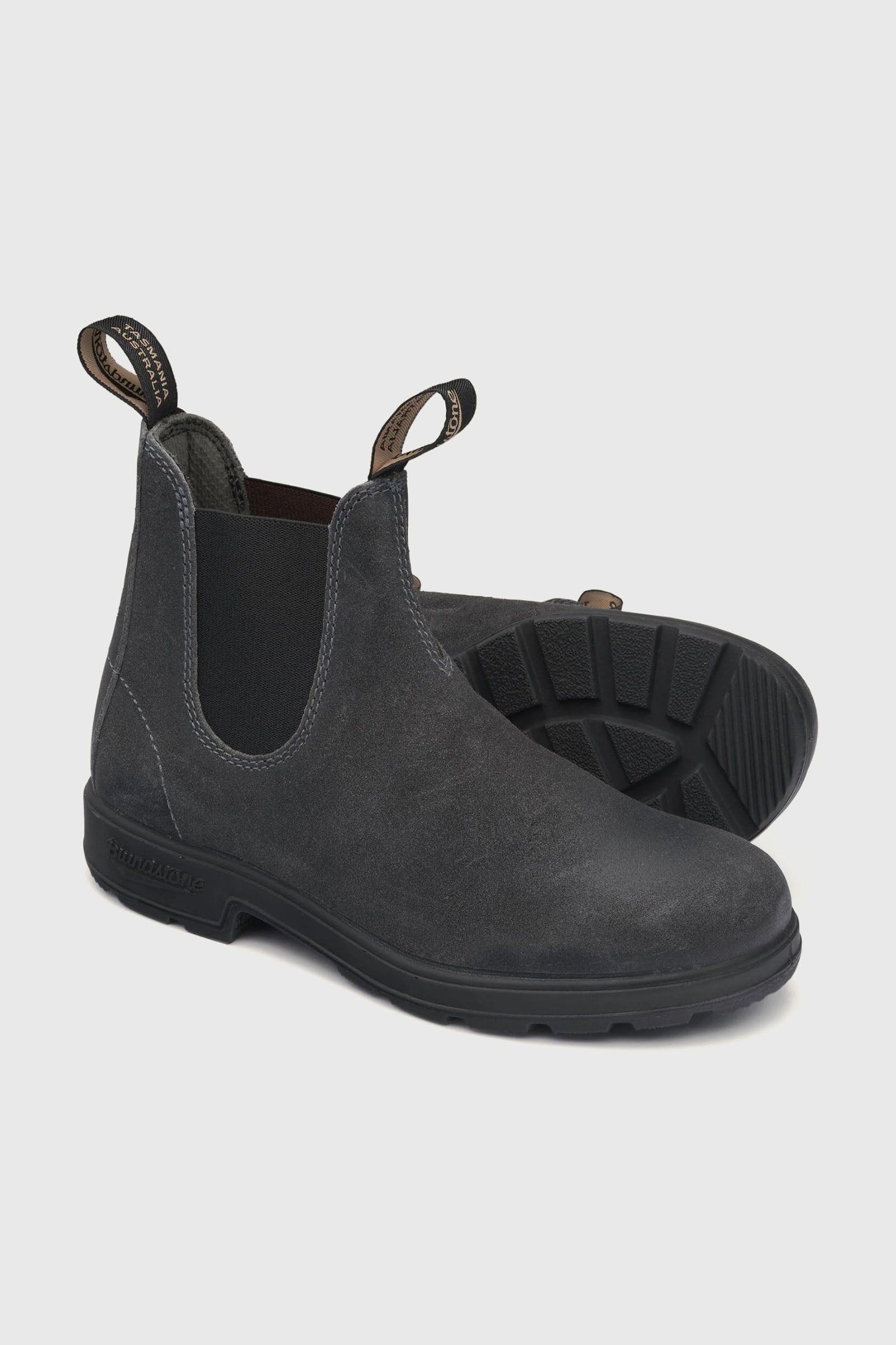 blundstone Blundstone Stivaletto Beatle 1910 Steel Grey Waxed Suede Grigio Donna, view 2