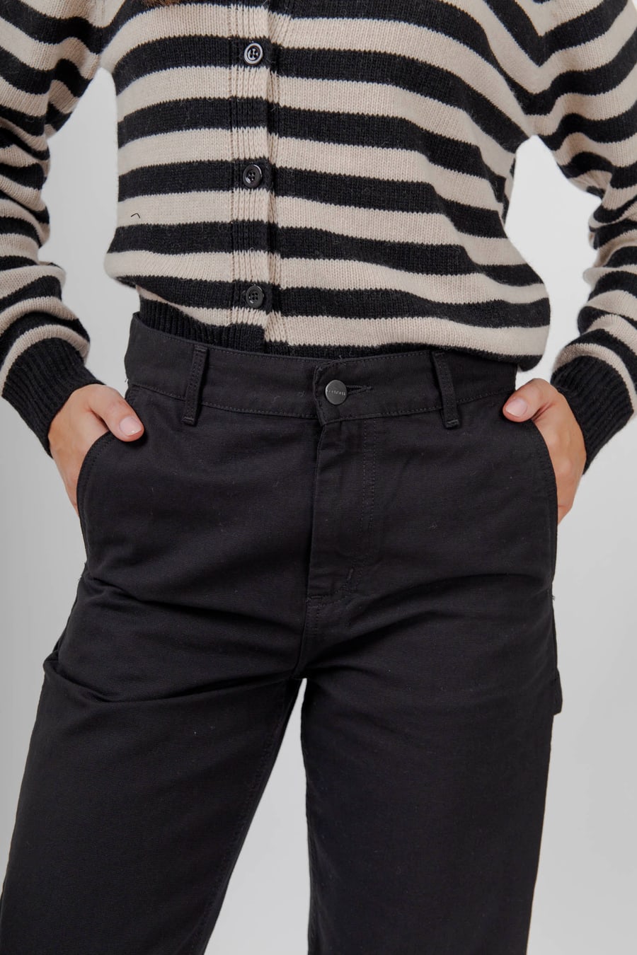 Carhartt WIP Carhartt Wip W' Pierce Pant Nero Donna, view 5