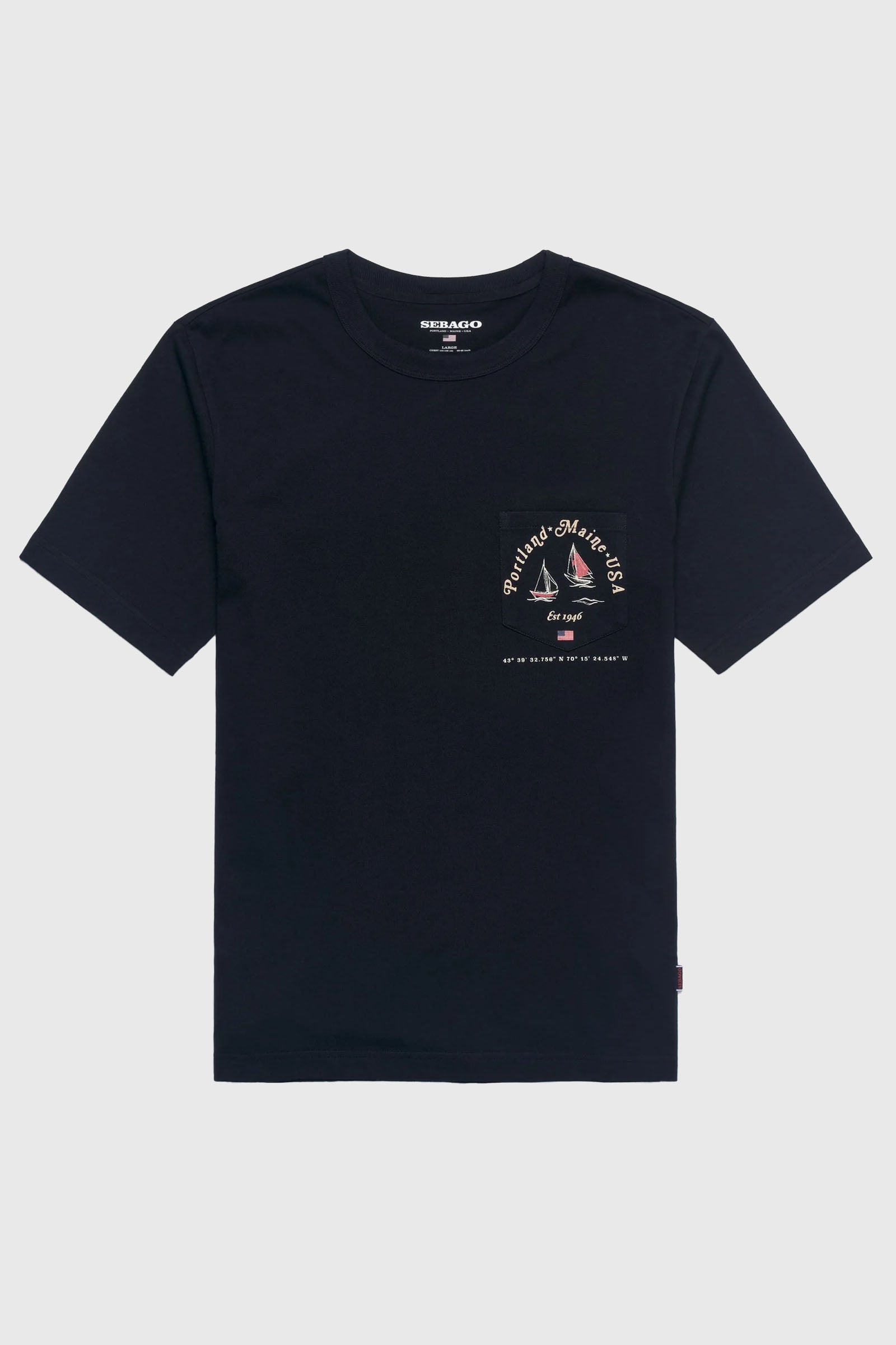 sebago Sebago T-shirt Regatta Usa Blu Uomo