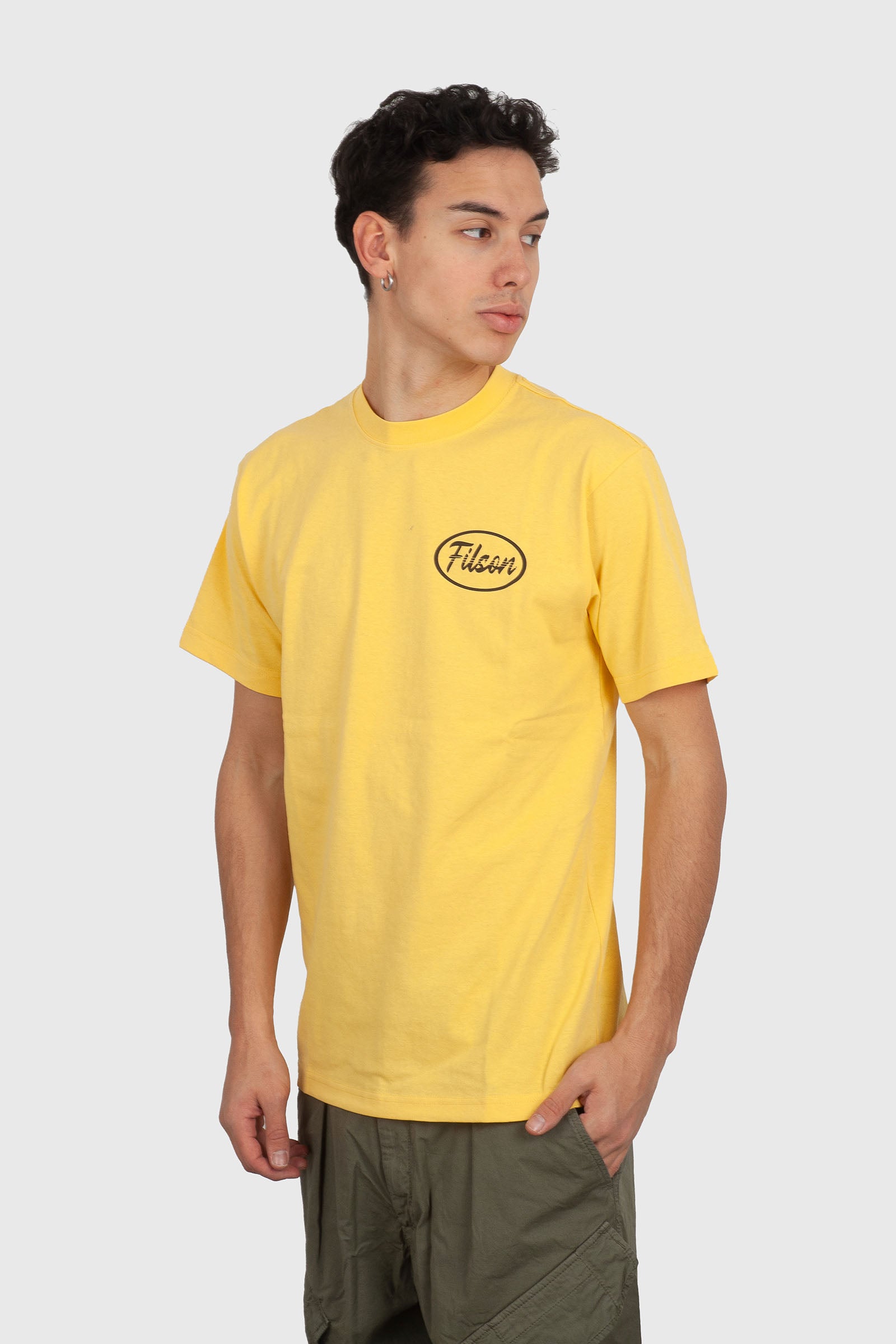 filson Filson T-shirt Frontier Graphic Giallo Uomo