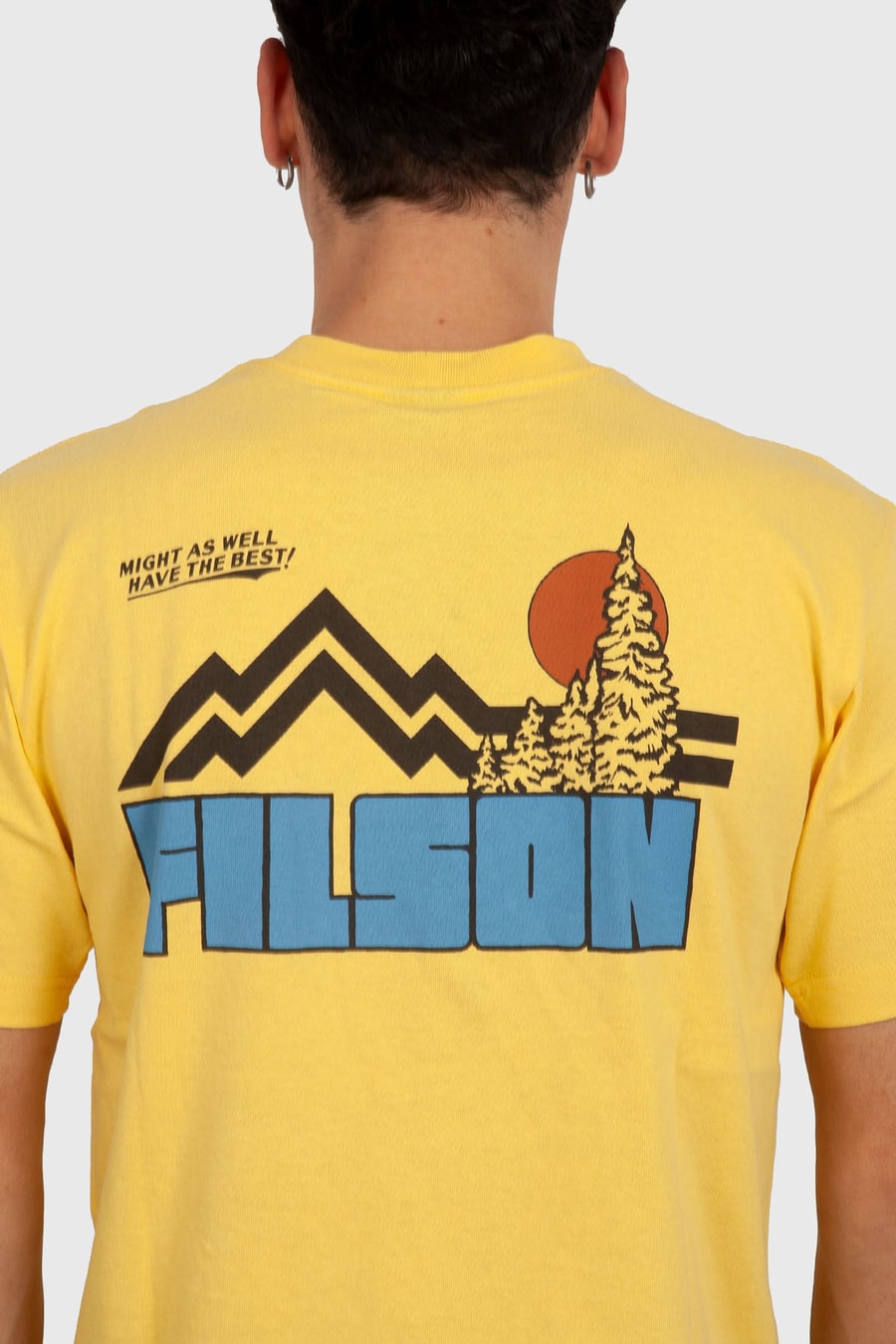 filson Filson T-shirt Frontier Graphic Giallo Uomo, view 2