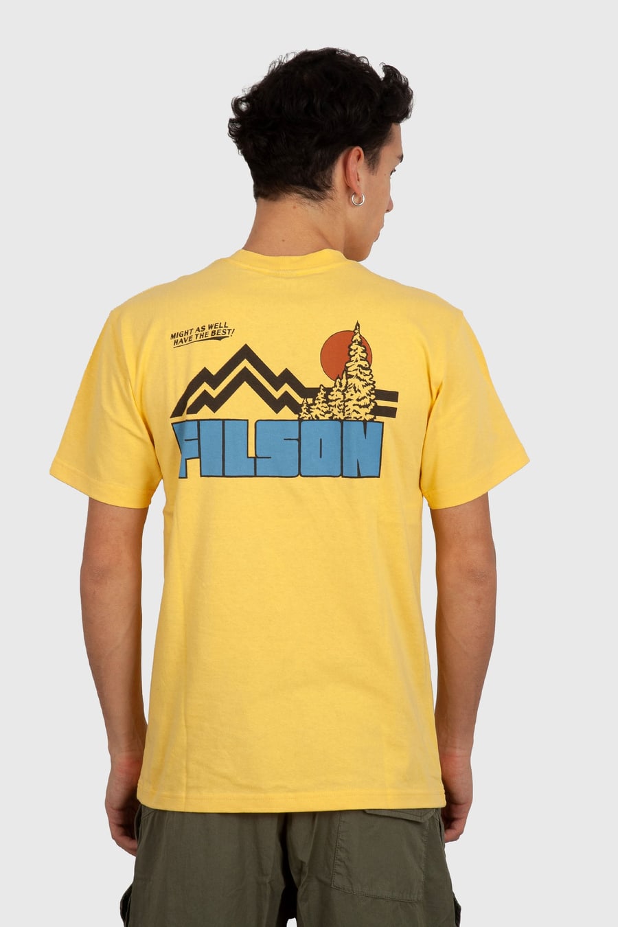 filson Filson T-shirt Frontier Graphic Giallo Uomo, view 4