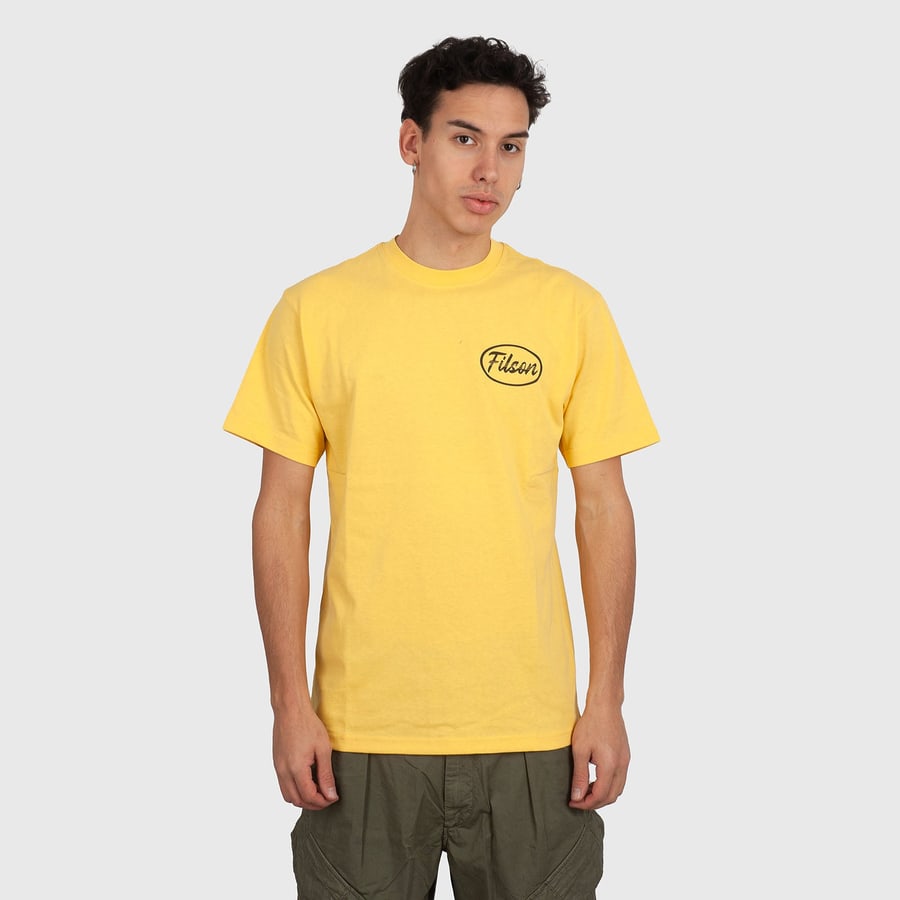 filson Filson T-shirt Frontier Graphic Giallo Uomo, view 7