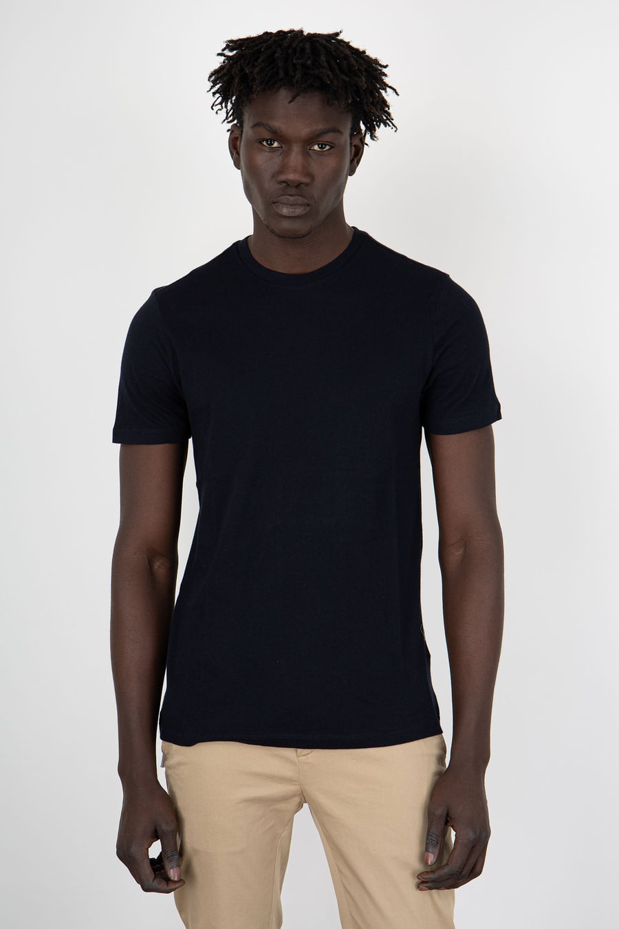 majestic filatures Majestic Filatures T-shirt Girocollo Patrice Blu Uomo
