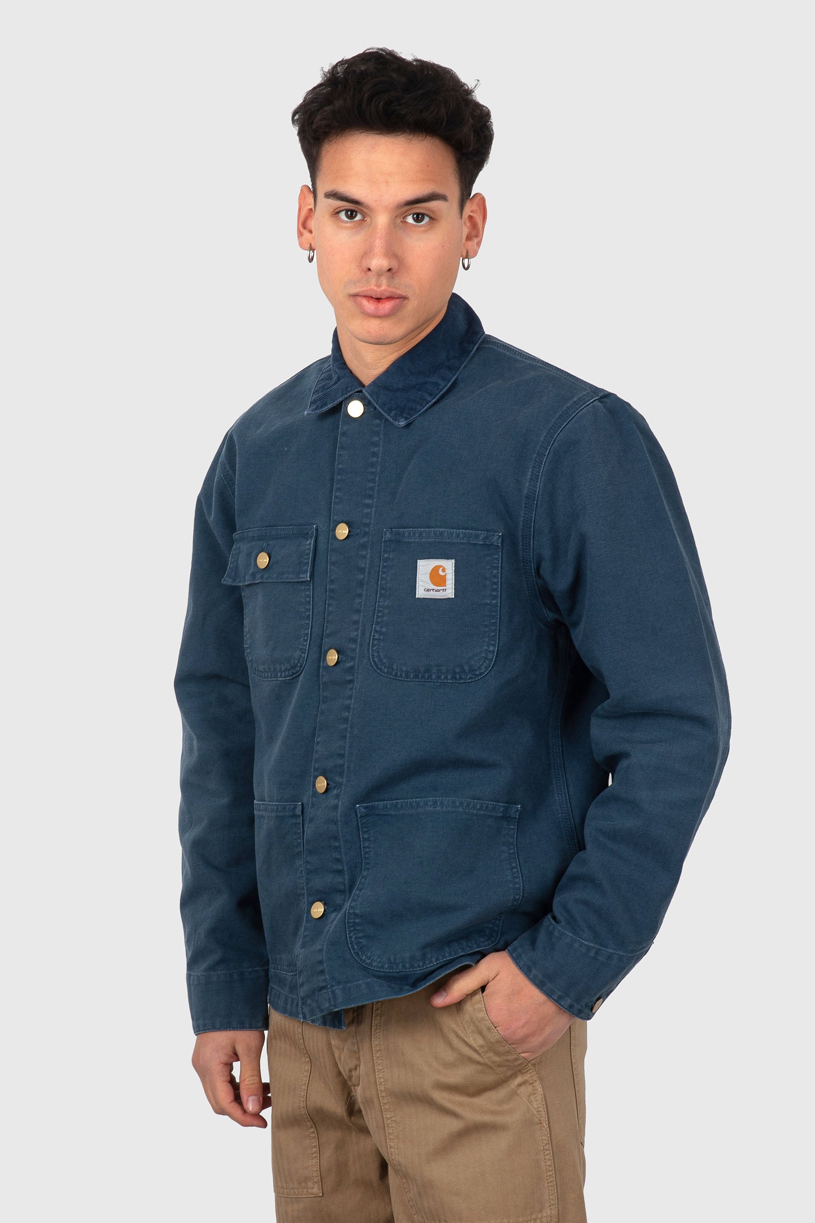 Carhartt WIP Carhartt Wip Michigan Coat 'dearborn' Canvas Carta Zucchero Uomo