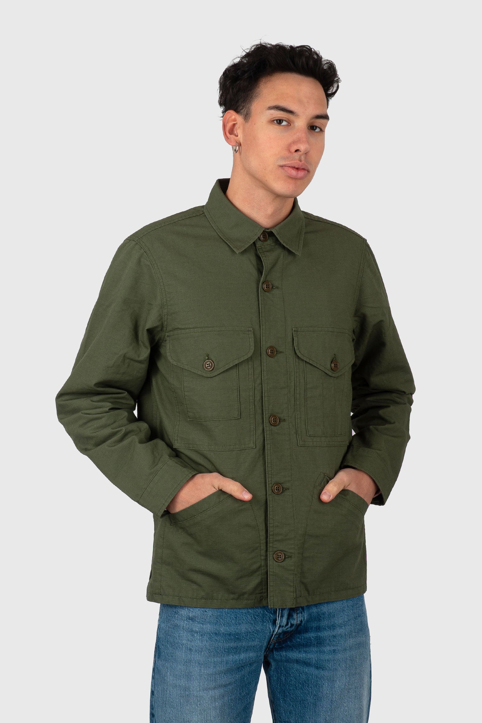 manifattura ceccarelli Manifattura Ceccarelli Original Cruiser Jacket Verde Oliva Uomo