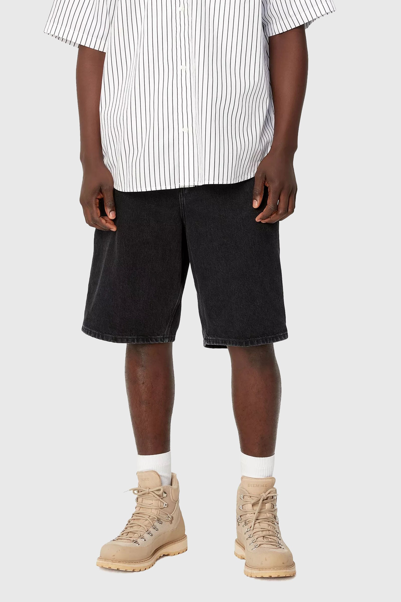 Carhartt WIP Carhartt Wip Single Knee Short 'smith' Denim Nero Uomo