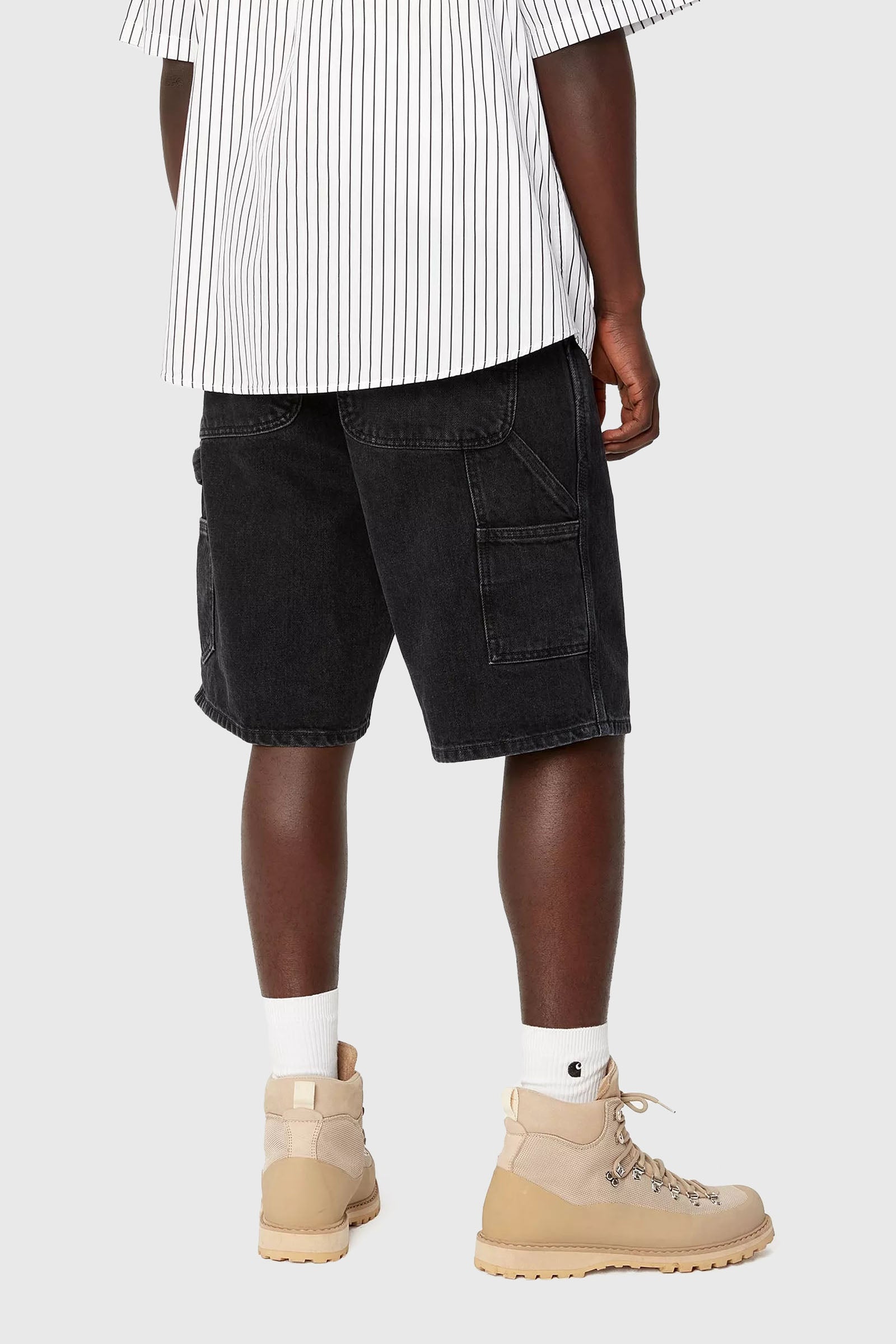 Carhartt WIP Carhartt Wip Single Knee Short 'smith' Denim Nero Uomo, view 2