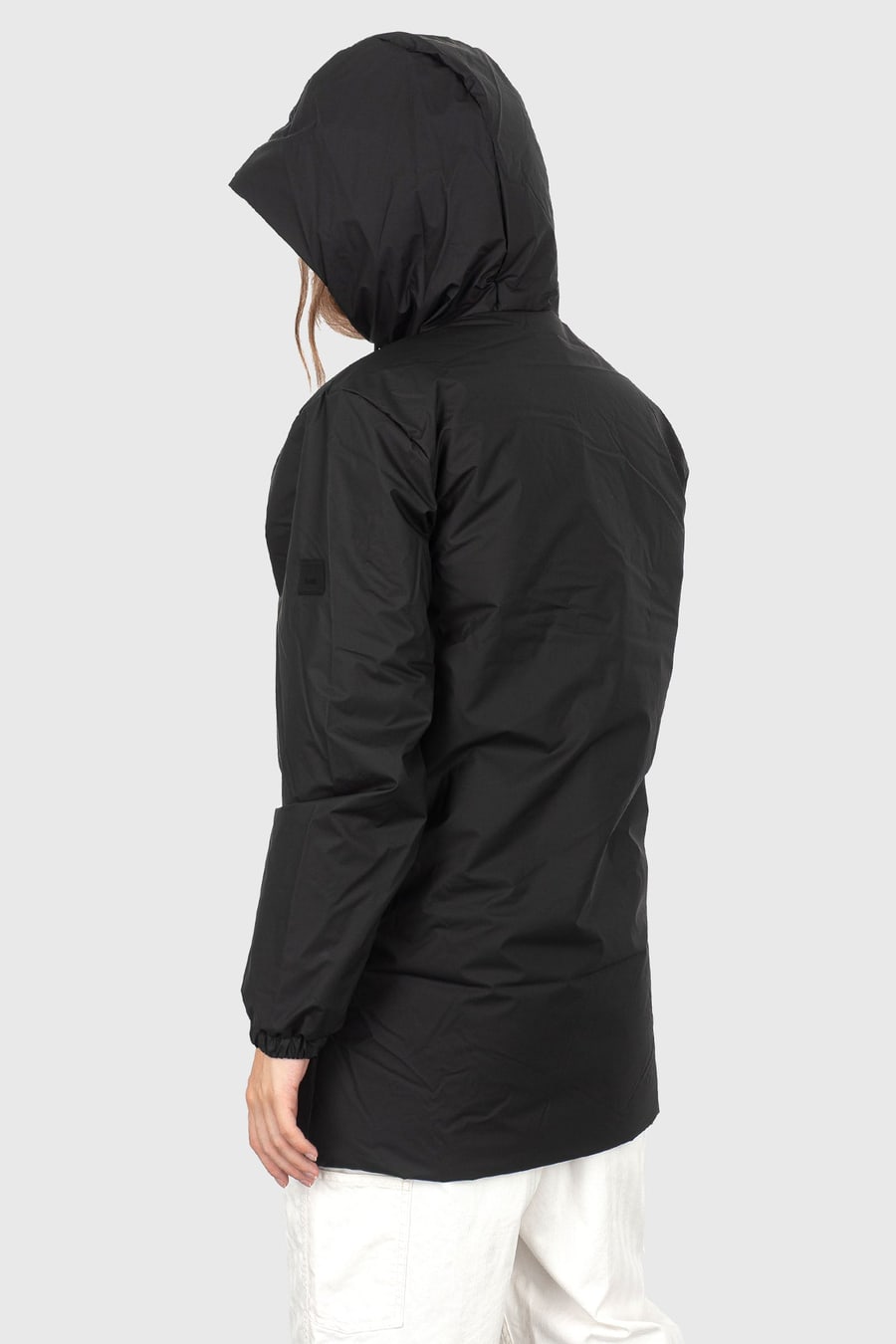 rains Rains Lohja Long Jacket Nero Donna, view 4