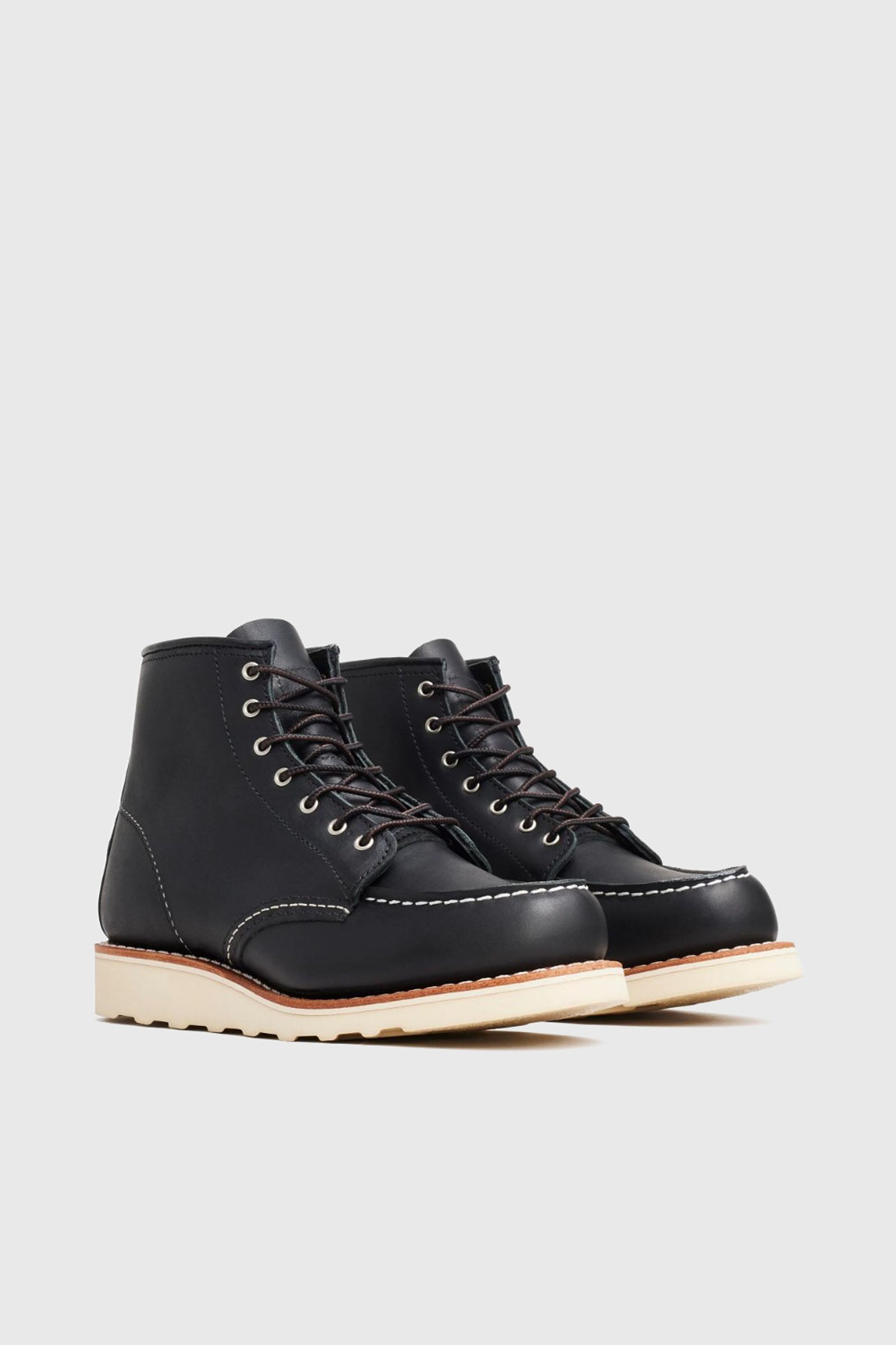 red wing Red Wing Stivaletto 6-inch Classic Moc Toe In Pelle Boundary Nero Donna, view 2