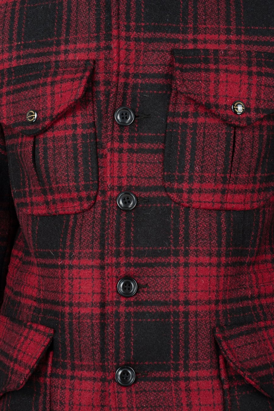 manifattura ceccarelli Manifattura Ceccarelli Wool Alligator Jacket Nero/rosso Uomo, view 6