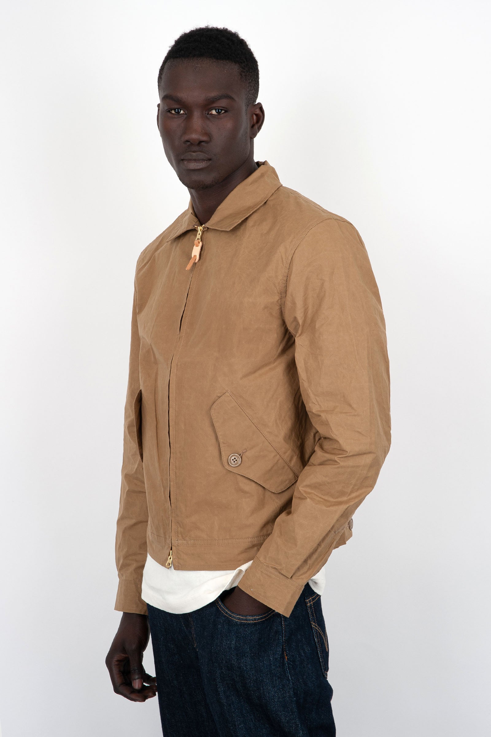 manifattura ceccarelli Manifattura Ceccarelli Blazer Coat 6024-QP Dark Tan Cotone Beige