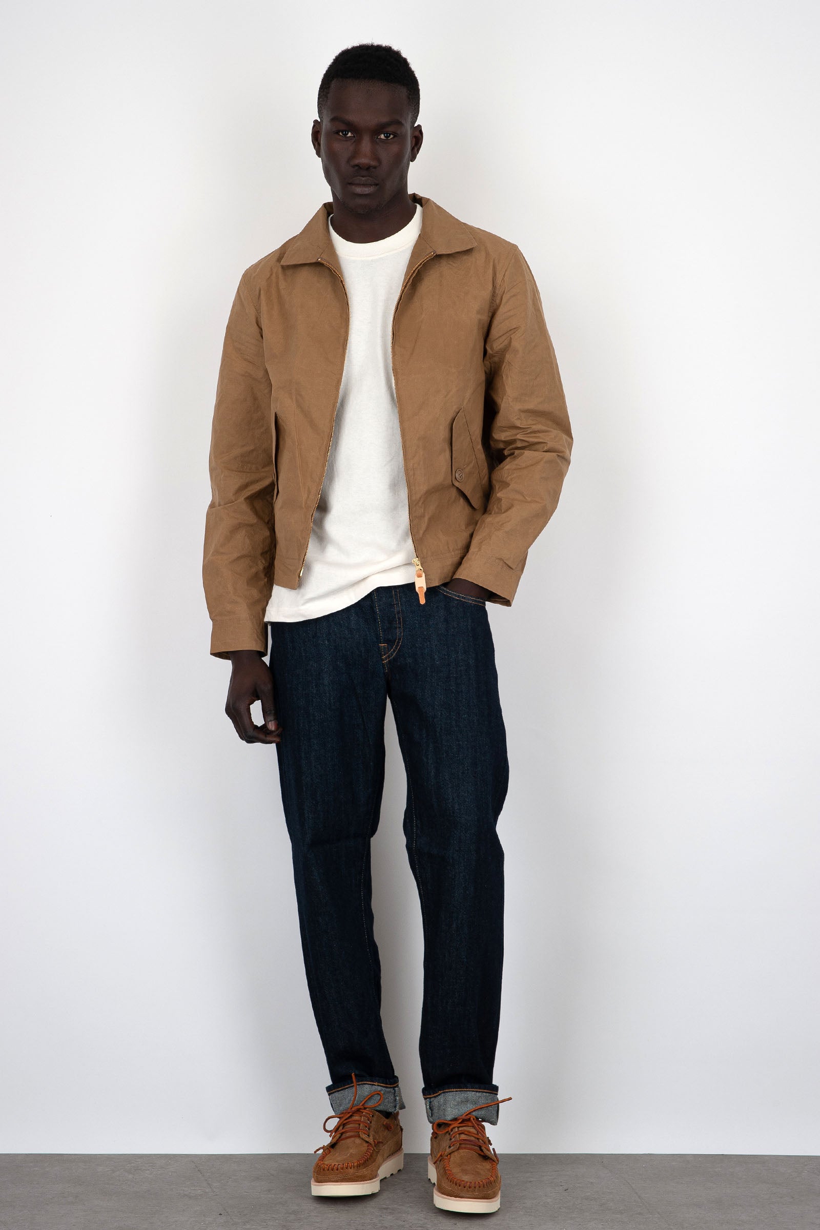 manifattura ceccarelli Manifattura Ceccarelli Blazer Coat 6024-QP Dark Tan Cotone Beige, view 2