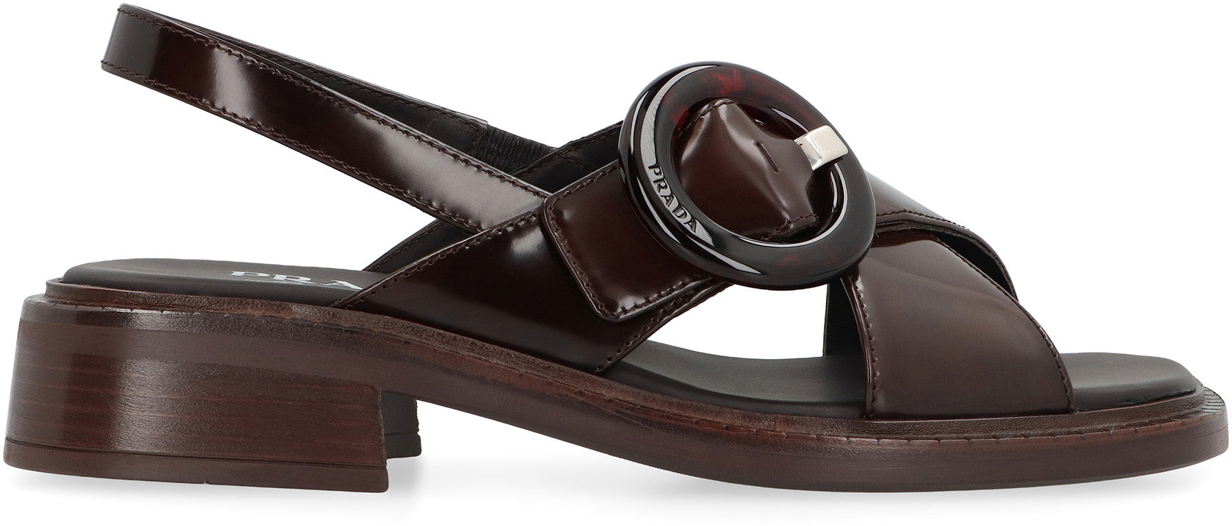 Prada Sandali in pelle spazzolata