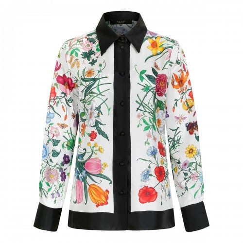 Gucci Printed silk shirt