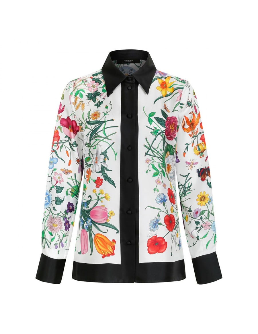 Gucci Printed silk shirt, view 2